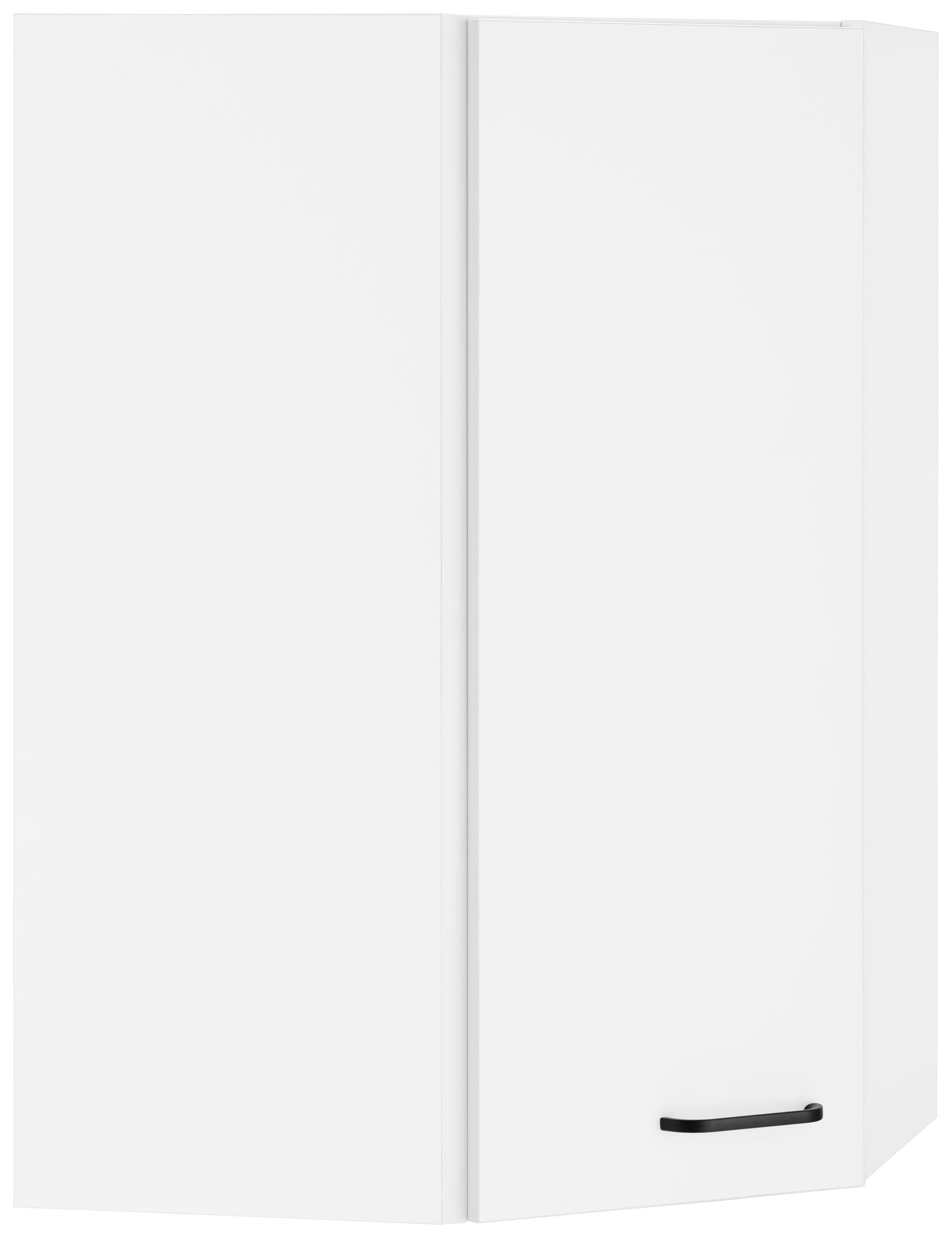 OPTIFIT Eckhängeschrank Elga mit Soft-Close-Funktion und Metallgriff, Breite 60x60 cm weiß/weiß | weiß
