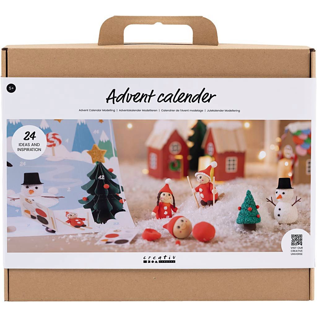 creativ company Adventskalender Creativ Company DIY Sets Adventskalender Basteln und Modellieren, K...