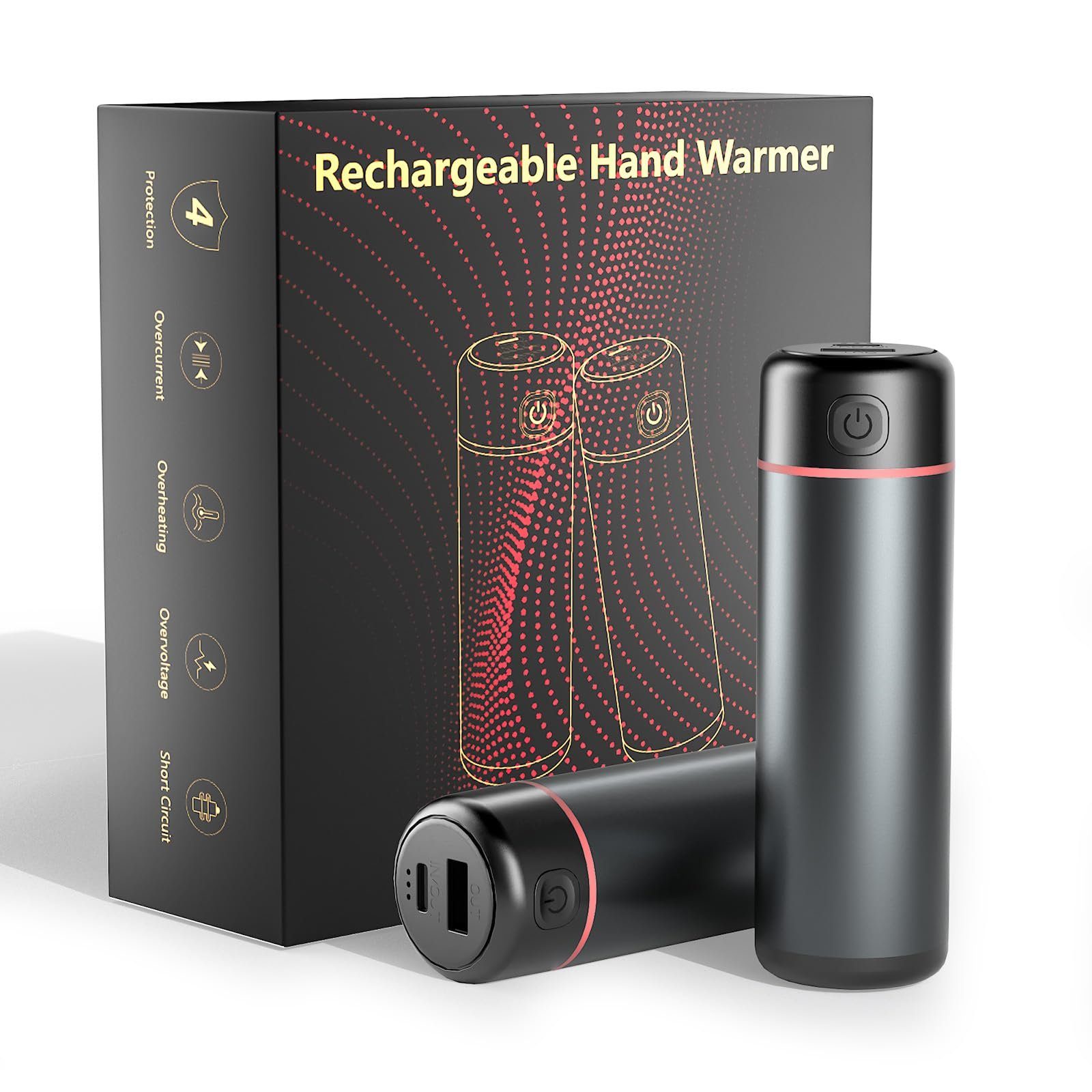 Wiederaufladbarer Handwärmer Mit Powerbank | USB Handwärmer Winter Geschenk