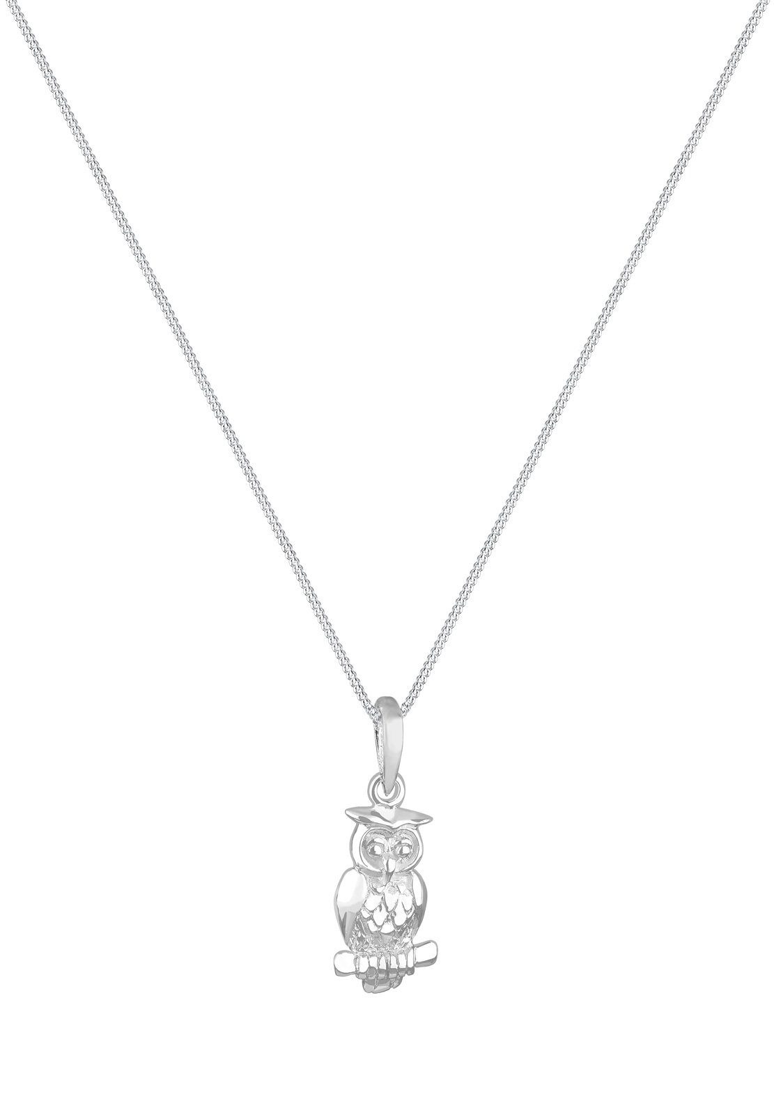 Elli Kette mit Anhänger Eule 925 Sterling Silber, Eule günstig online kaufen