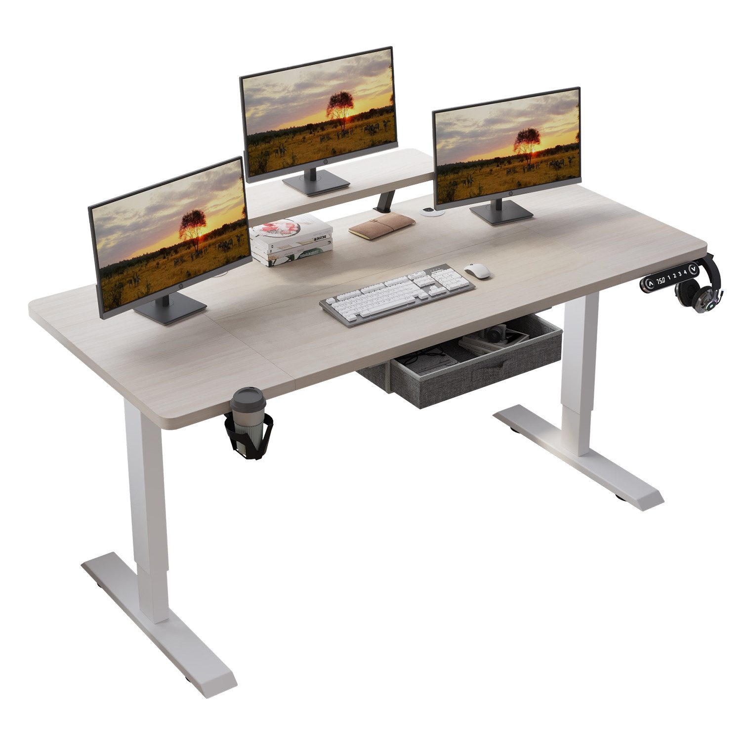 IvyIvy Gamingtisch Computertisch höhenverstellbar elektrisch Schreibtisch günstig online kaufen