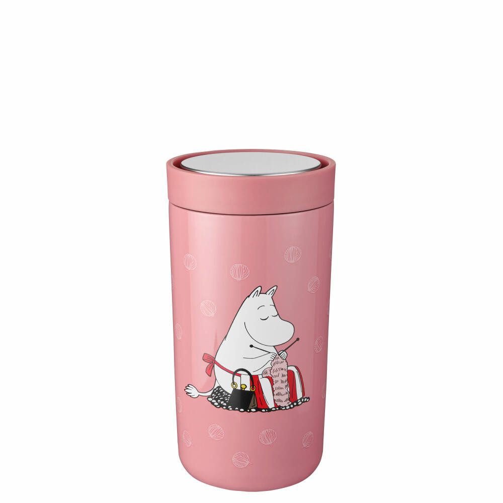 Stelton Термокружка To Go Click Moomin Knitting 200 ml, Edelstahl, Kunststoff