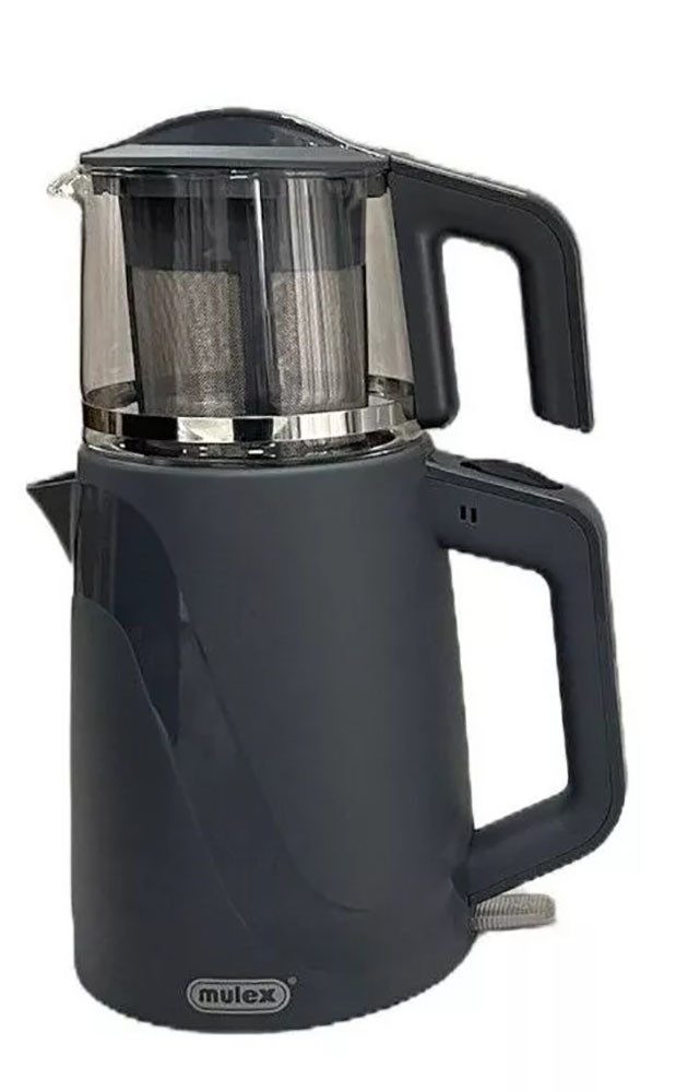 Mulex Teeautomat Mulex Tea-Express-Grau, 1650 W, Teekocher, Hochwertige Elektrischer Teemaschine, Grau