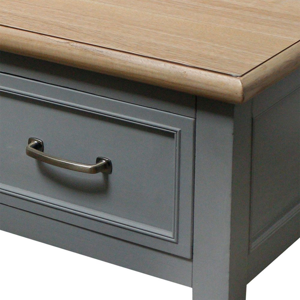 Grafelstein Couchtisch Couchtisch FARMHOUSE grau braun Wohnzimmertisch Landhausmöbel modern
