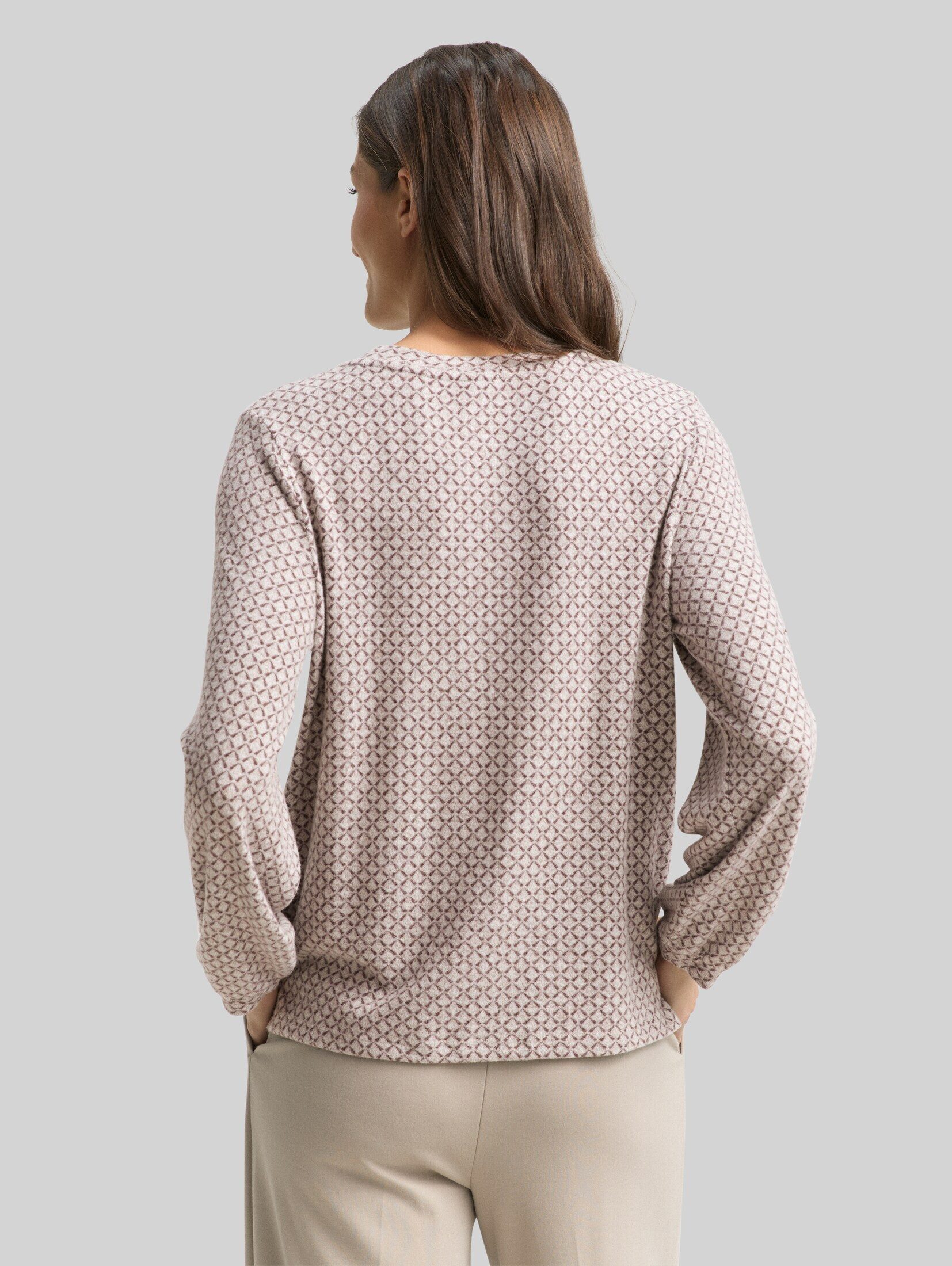 TOM TAILOR Langarmshirt T-Shirt Langarmshirt mit Muster
