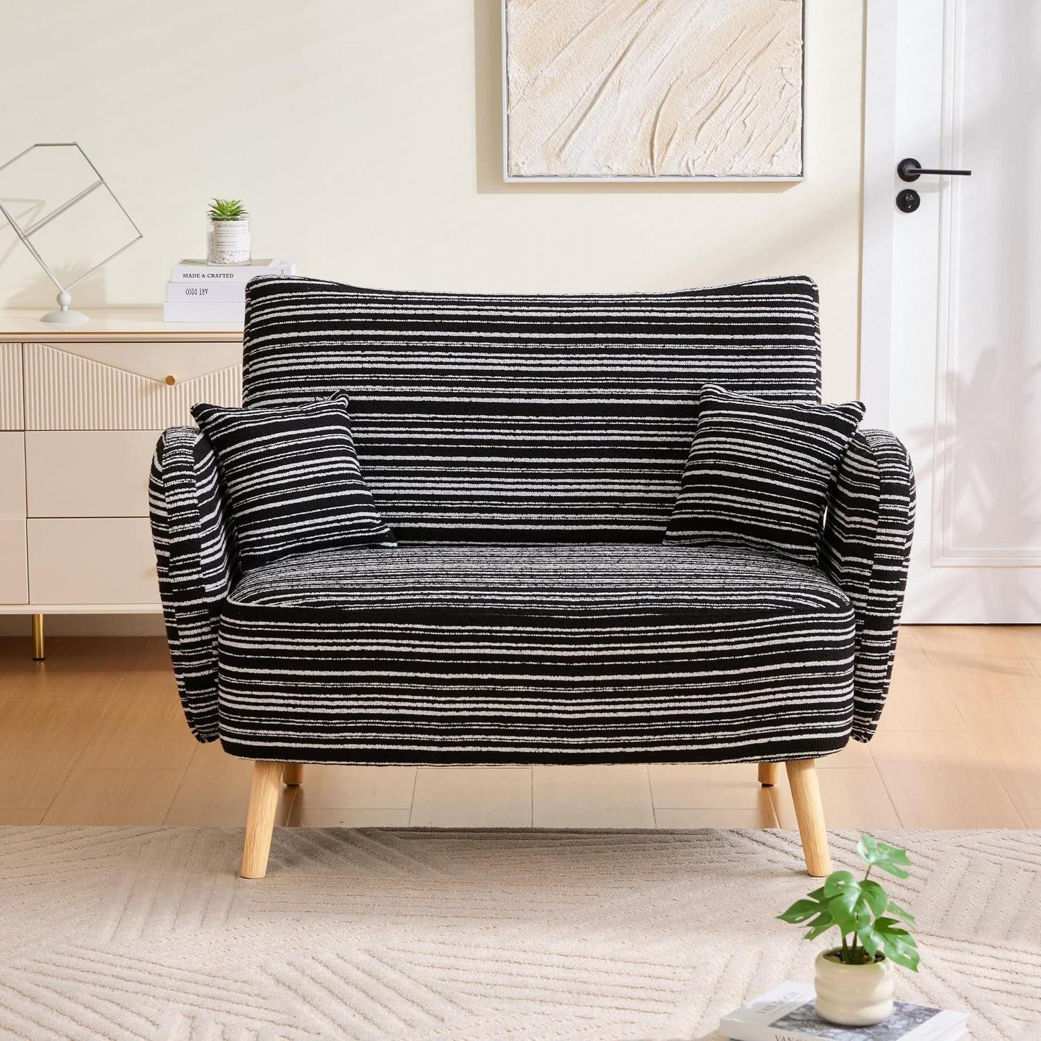 LuxusKollektion Ohrensessel Ohrensessel Relaxsessel Fernsehsessel Lesesessel 121x81.5cm Schwarz