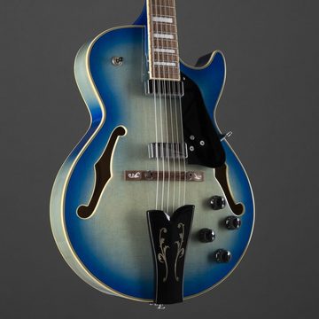 Ibanez Halbakustik-Gitarre, George Benson GB10EM-JBB Jet Blue Burst - Halbakustik Gitarre