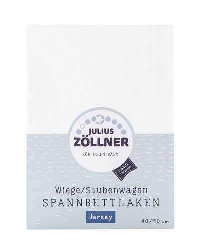Spannbettlaken Julius Zöllner Baby Jersey Spanntuch 90 x 40 cm, Julius Zöllner, Jersey, Gummizug: rundum, (1 Stück)