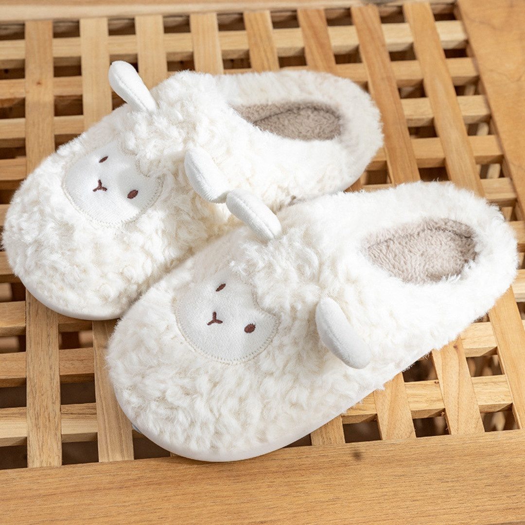 Damen Pantoffeln Winter Hausschuhe Süßes Plüsch Pantoffel Warm Schuhe Slipper