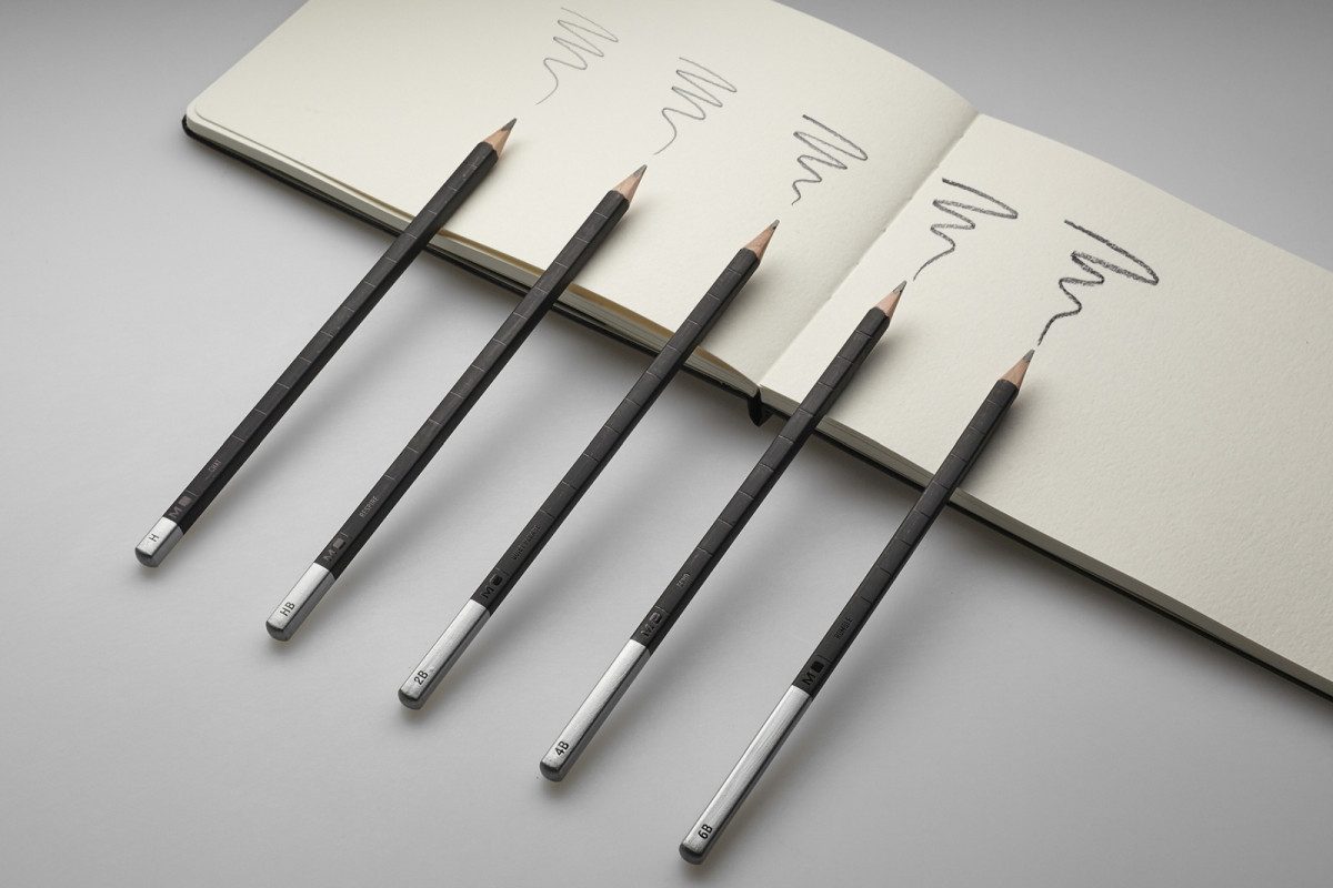 MOLESKINE Bleistift Zeichenstift-Set 6B/4B/2B/HB/H VE=5 Stück