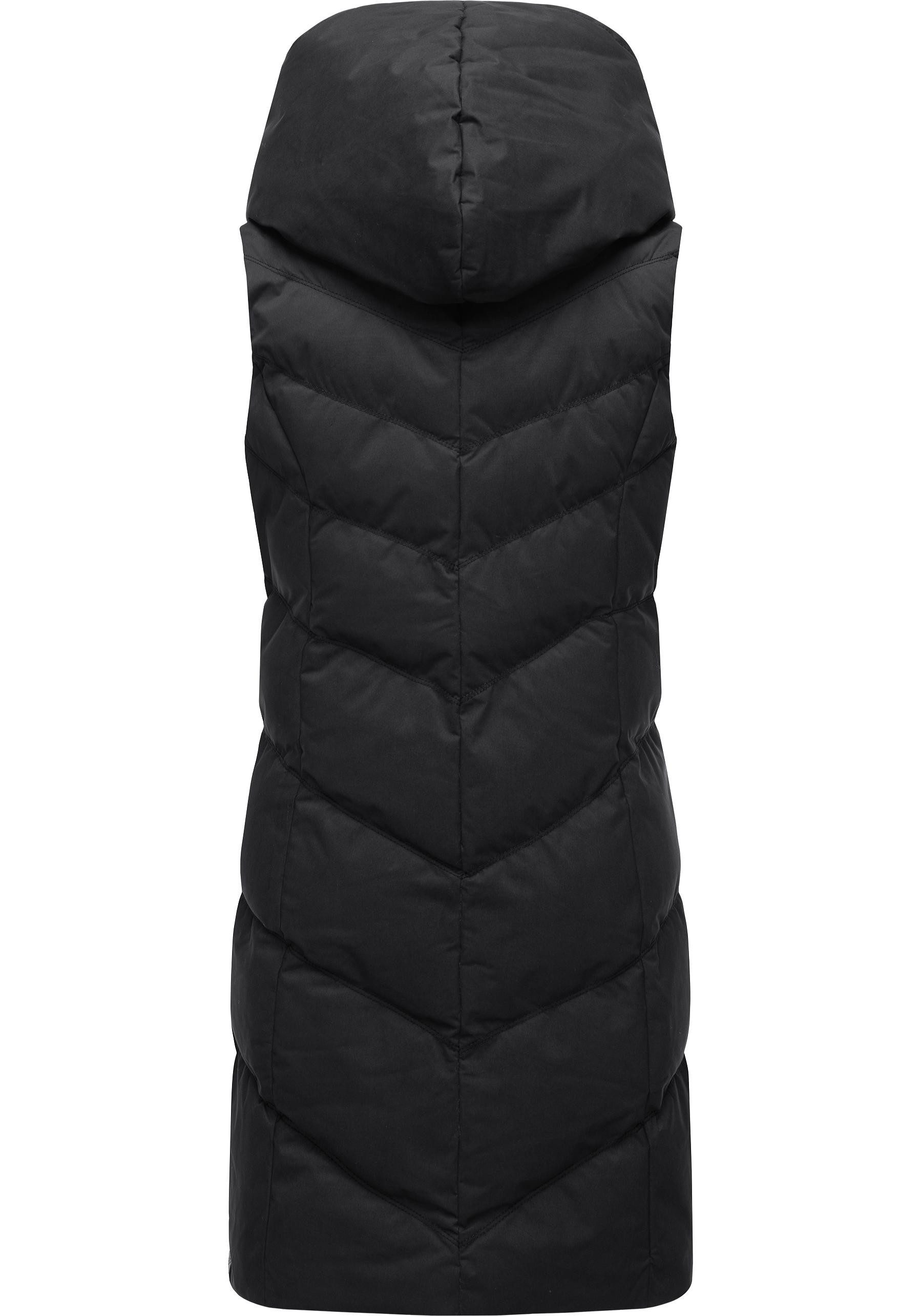 Ragwear Steppweste Natalka Vest stylische, gesteppte Winterweste mit gefütterter Kapuze