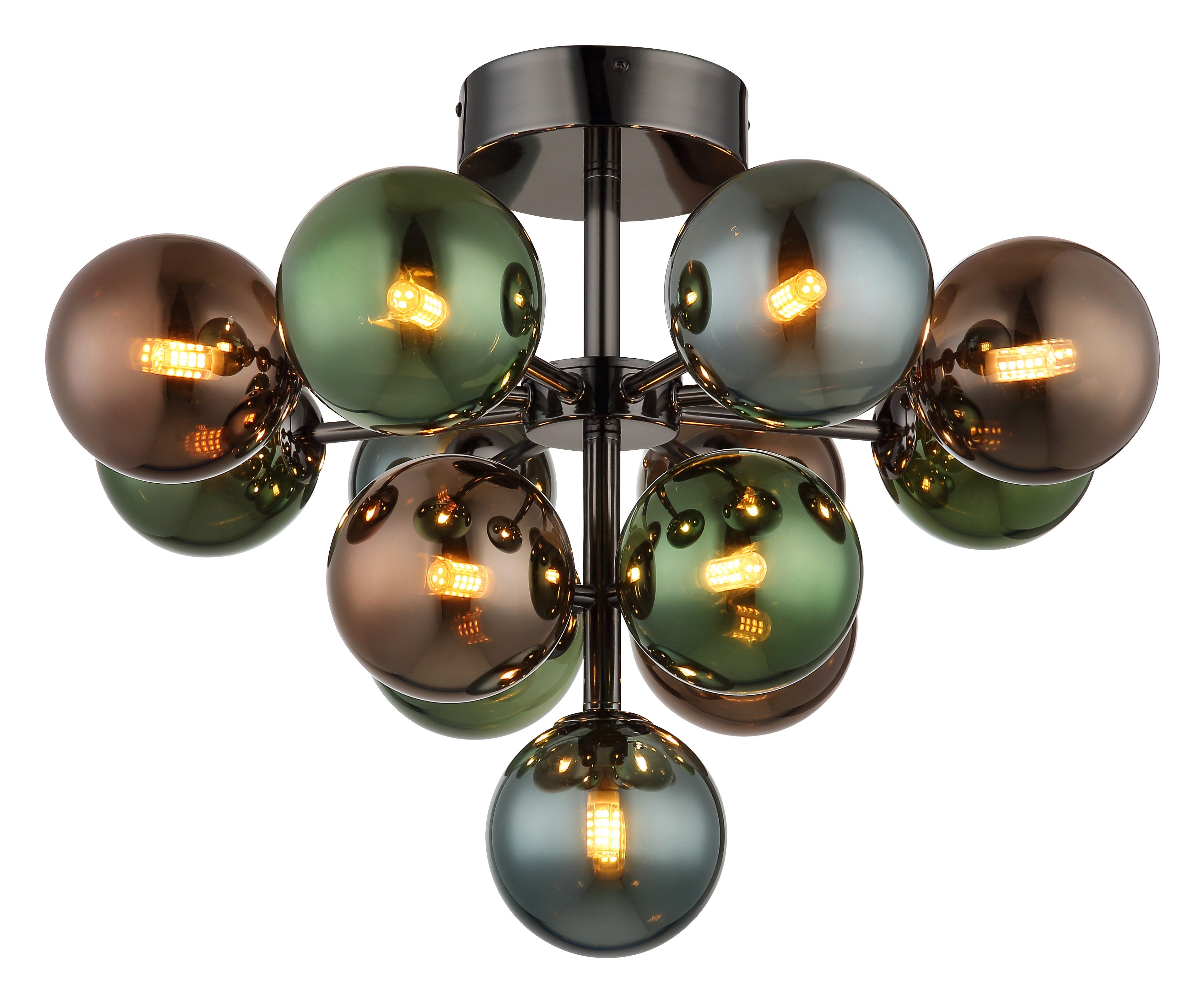 GLOBO LIGHTING Deckenleuchte GRAPPY, ohne Leuchtmittel, Deckenlampe Wohnzimmer-Leuchte Schlafzimmer-Leuchte Flur Küche