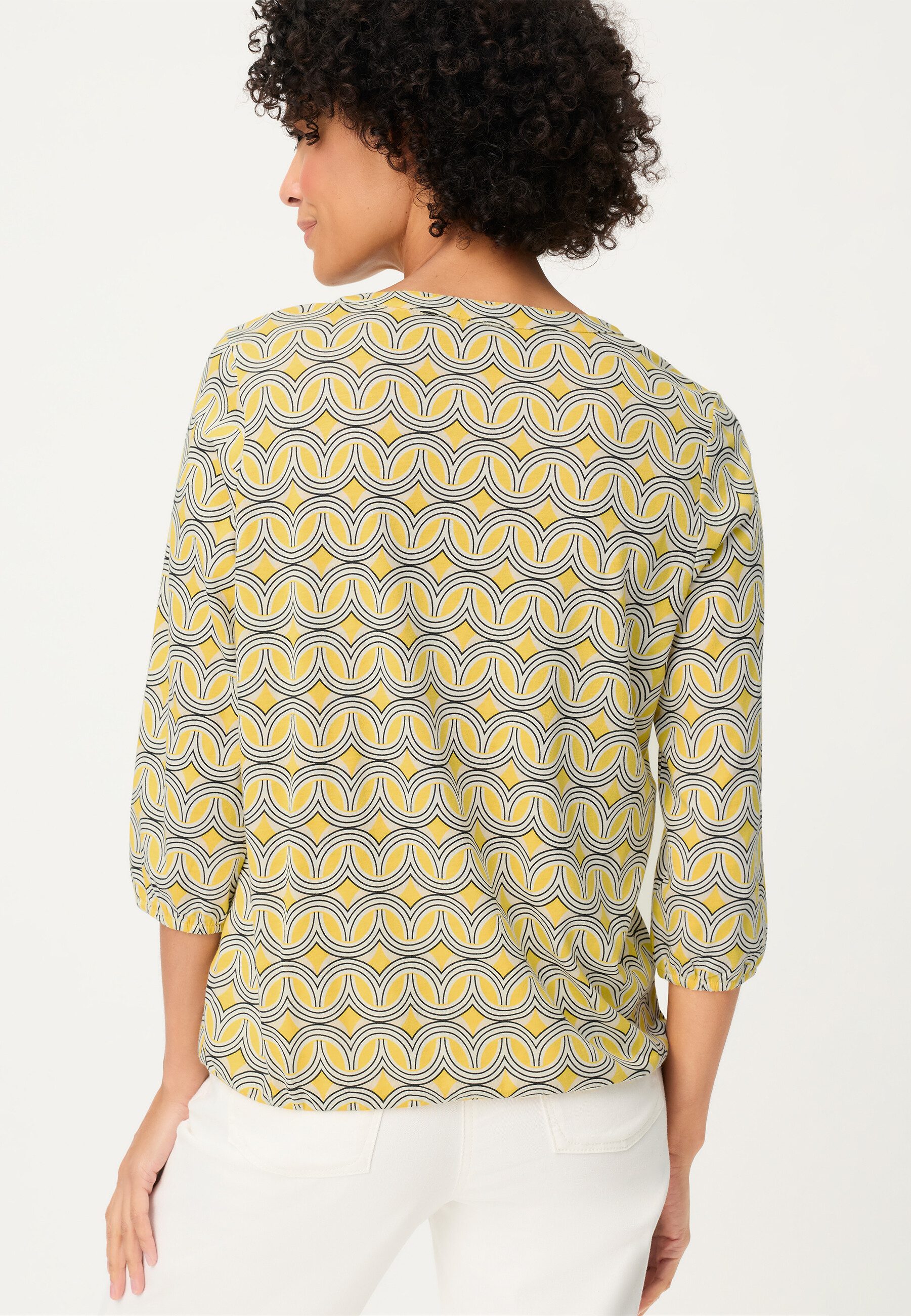 Olsen T-Shirt Shirt mit Allover-Dessin