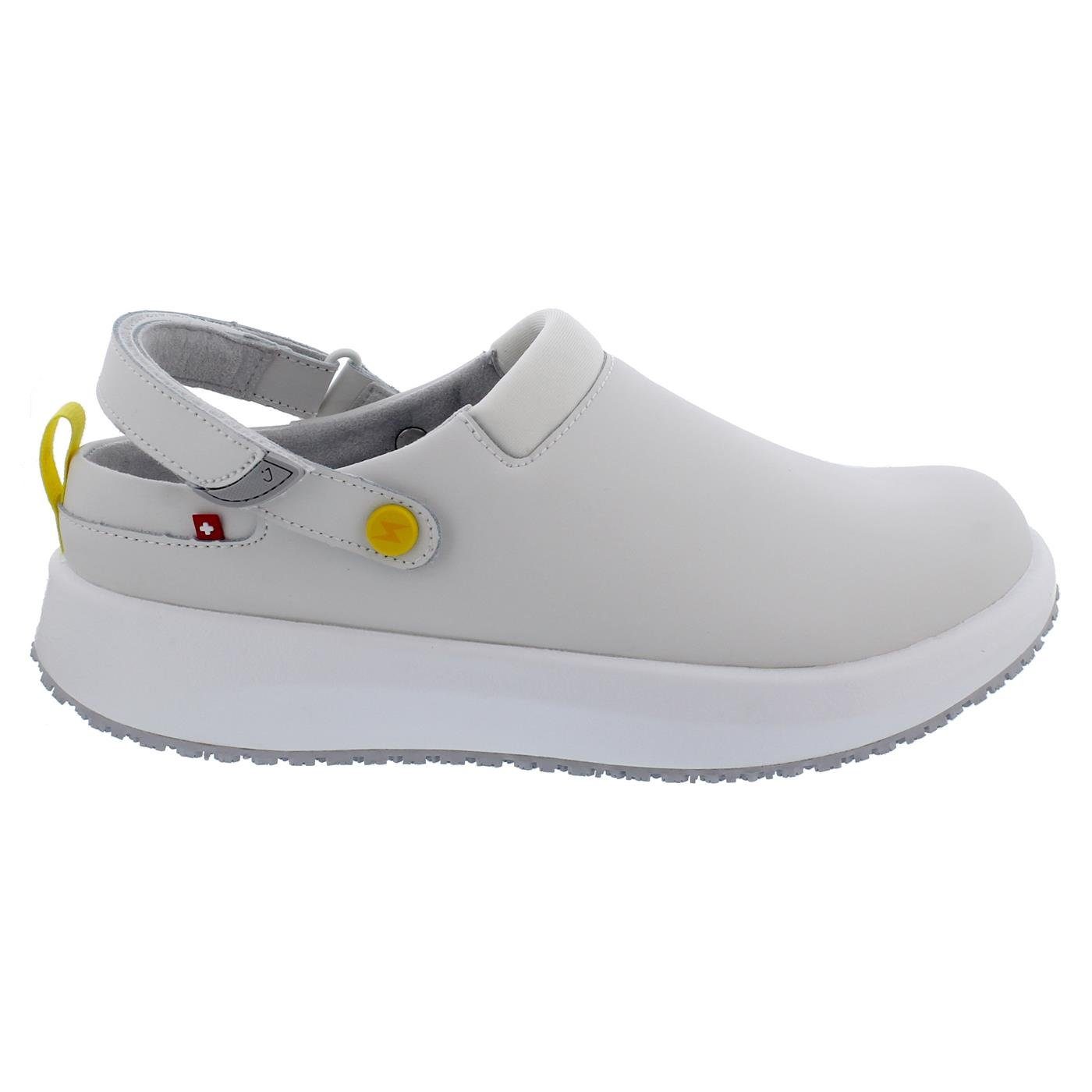 Joya Joya Ace ESD W White, Damenclog, Glattleder / Textil, Senso-Sohle JY02 günstig online kaufen