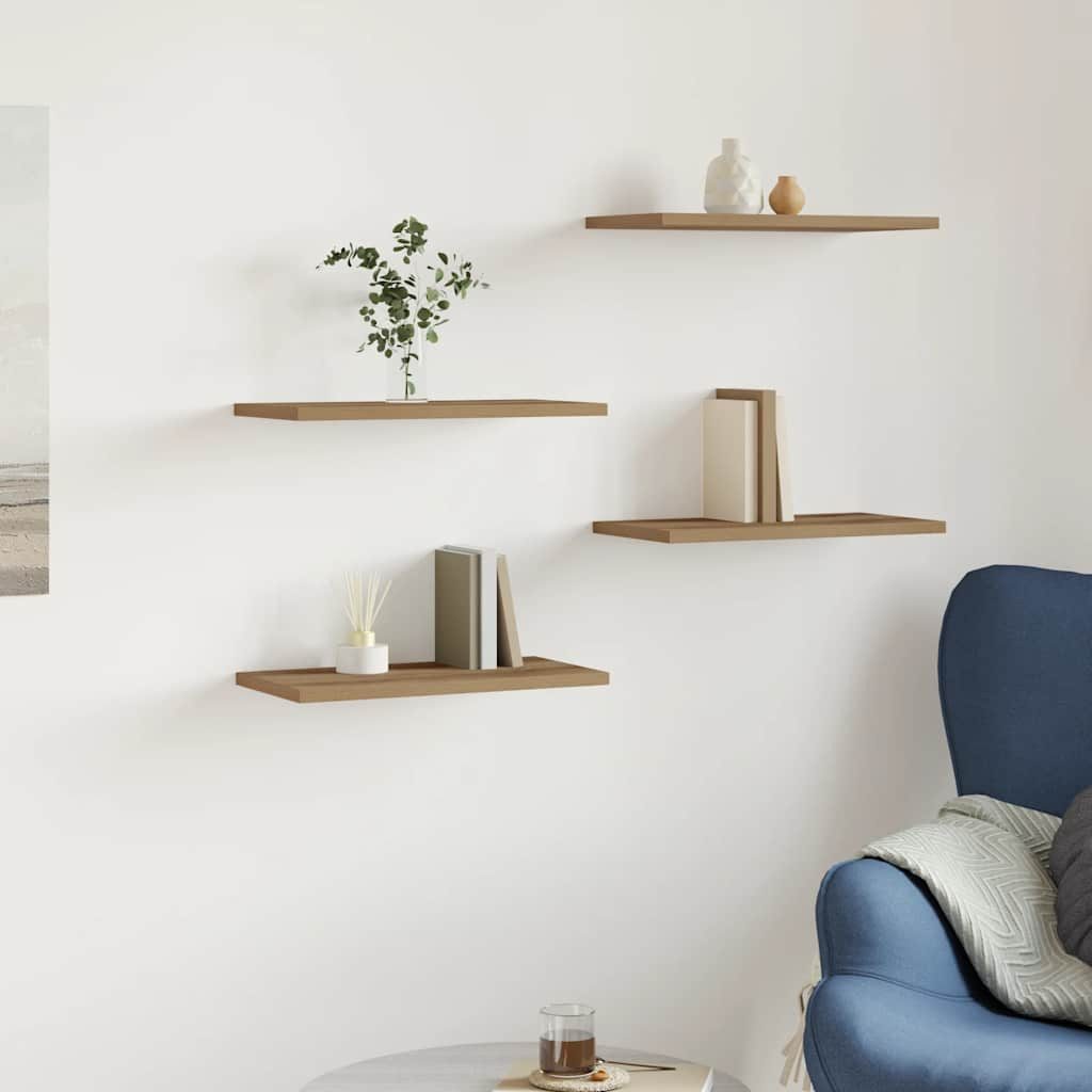 vidaXL Bücherregal Wandregale 4 Stk. Artisan-Eiche 40x20x1,5 cm Holzwerkstoff, 4-tlg. – Bild 2 von 5