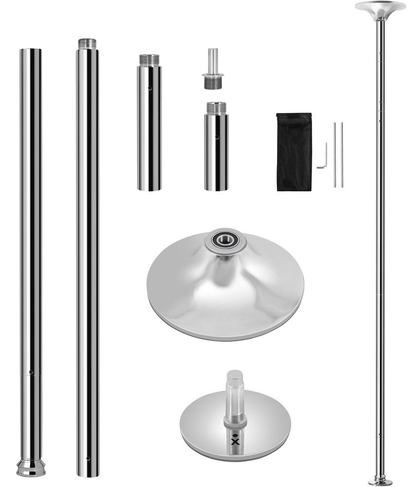 Yaheetech Pole Dance Stange, Tanzstange 45 mm, Strip Stange 216,5 bis 275 cm Höhenverstellbar