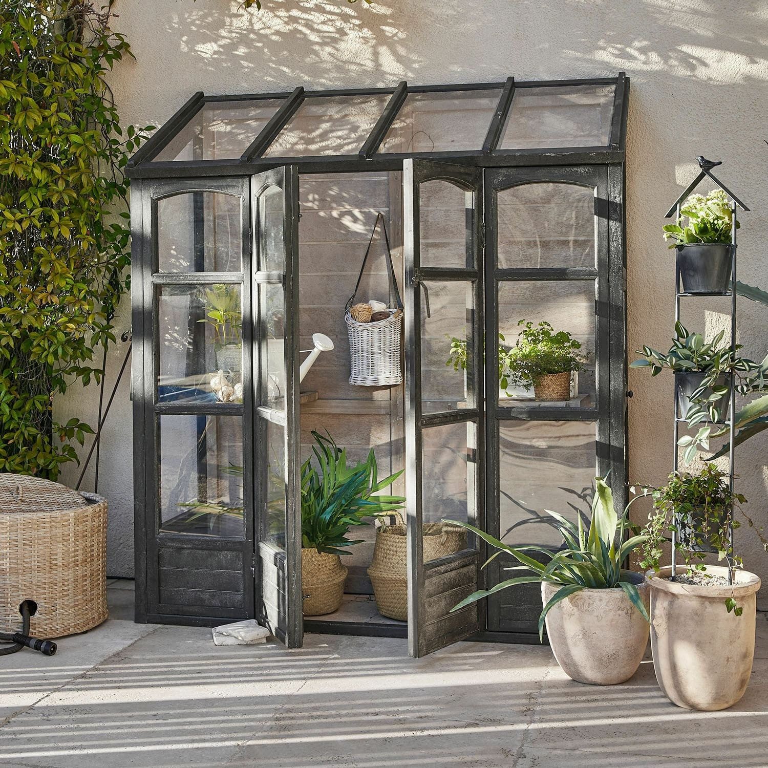 Mirabeau Pavillon Gewächshaus Abilenne antikschwarz