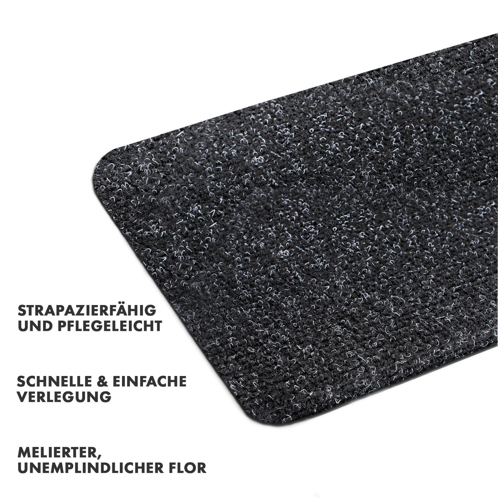 Karat Stufenmatte Denver, Treppenmatte, 5 Farben & 2 Größen, Rechteckig - ohne Lippe, Höhe: 4.4 mm, Günstiger Stufenschutz