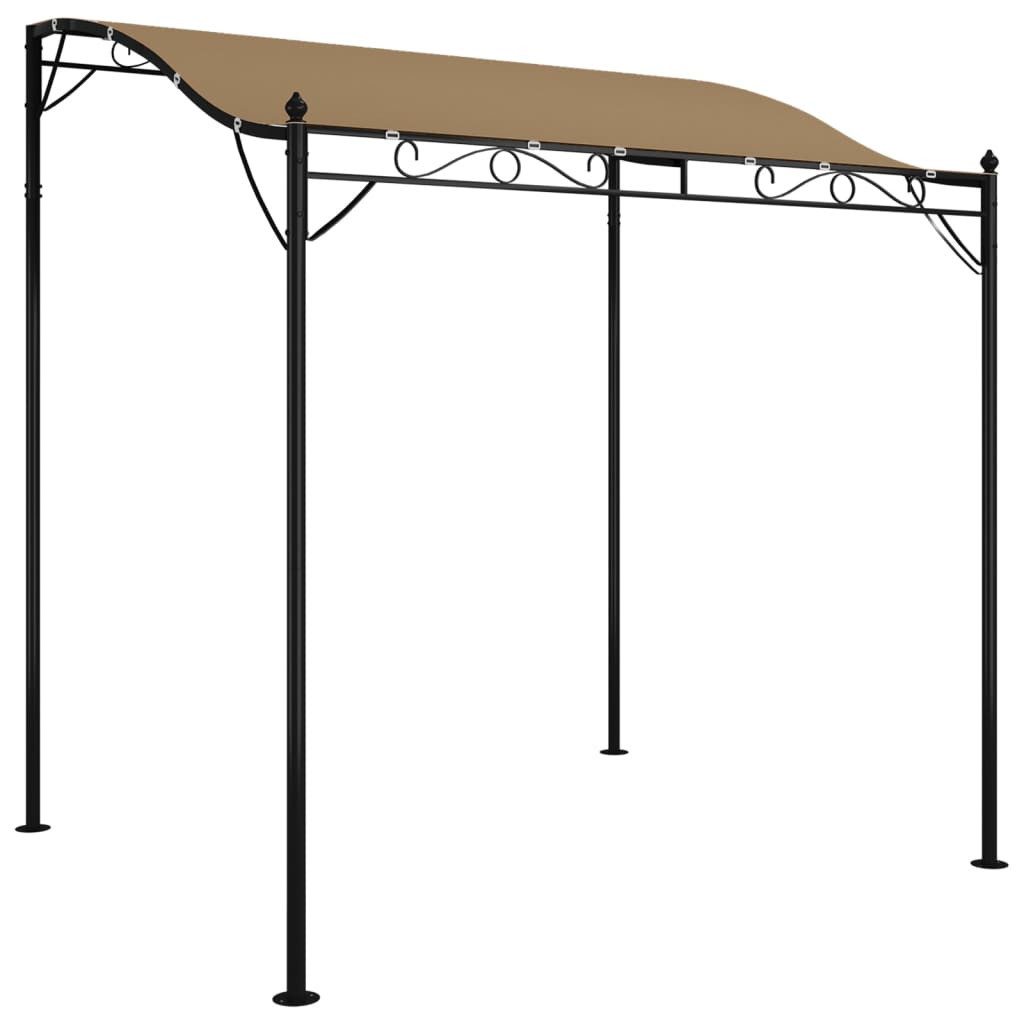 vidaXL Partyzelt Markise Taupe 2x2,3 m 180 g/m² Stoff und Stahl