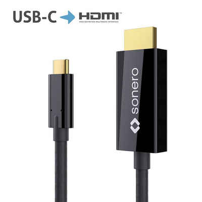 sonero sonero UCC010-015 USB-C auf HDMI 2.0 Kabel, 4K@60Hz mit 18Gbps, USB USB-Kabel