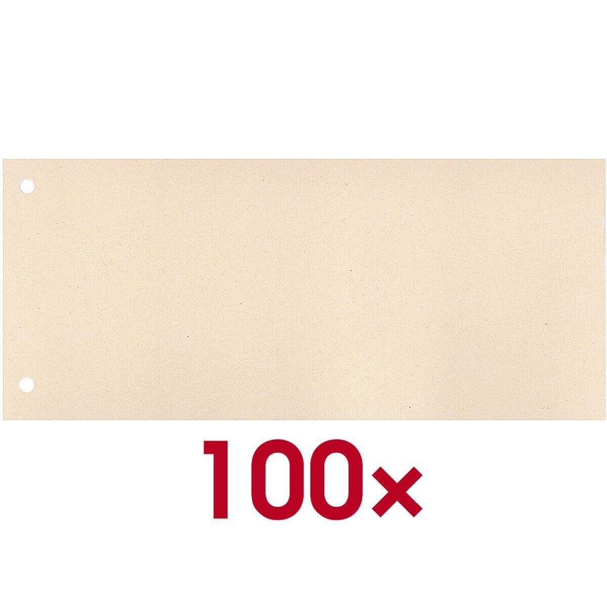 Otto Office Nature Abheftstreifen, Recycling-Karton Rechteck 24/10,5 cm, 2-fach Lochung