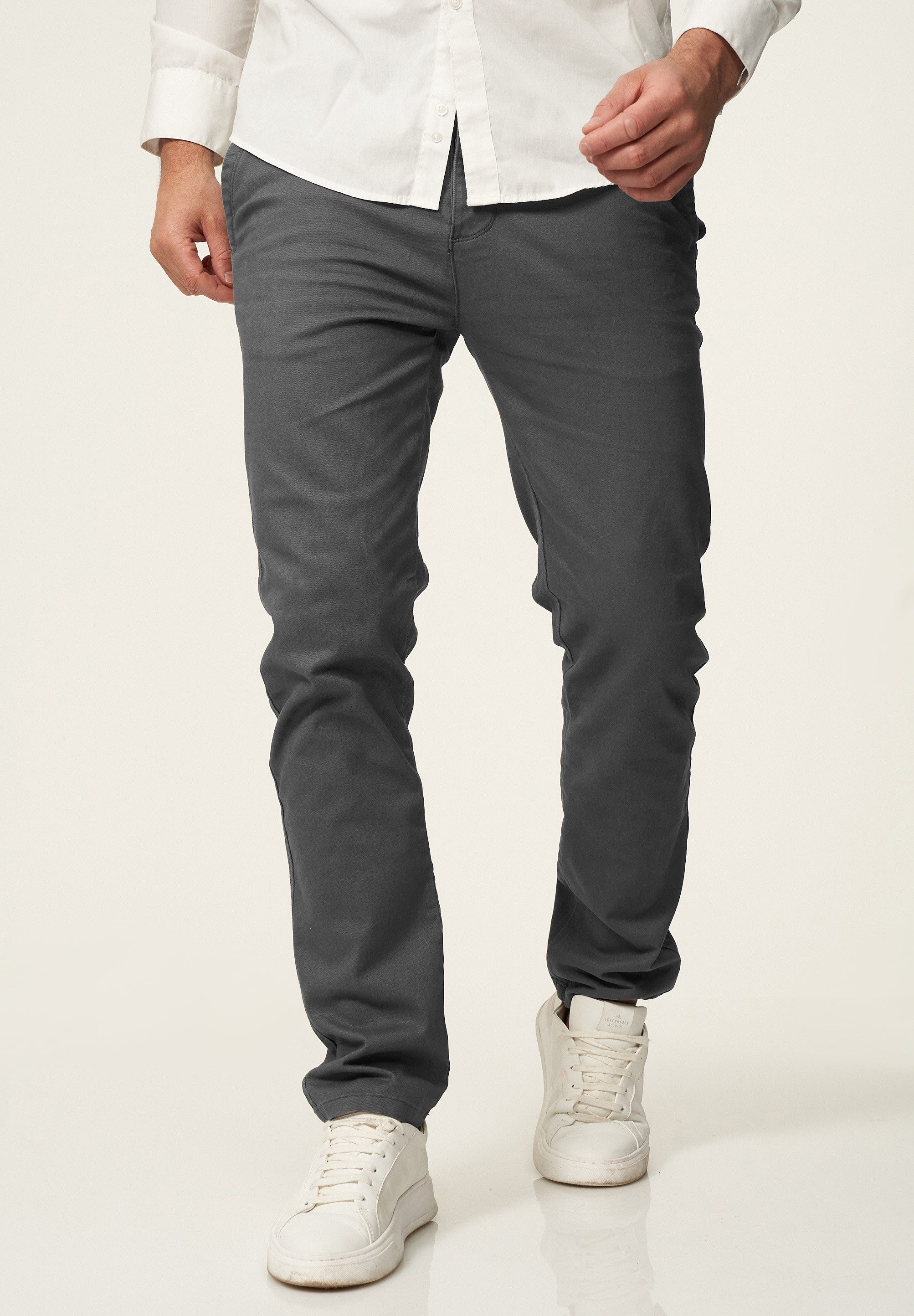 DAILY COTTON Chinohose DCPROVO Herren Chino Hose Elastische Jeans Stoffhose Slim-Fit Casual Business