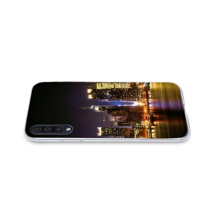 MuchoWow Handyhülle New York - Manhattan - Skyline Handyhülle Samsung Galaxy A30s Smartphone-Bumper Print Handy AR12375