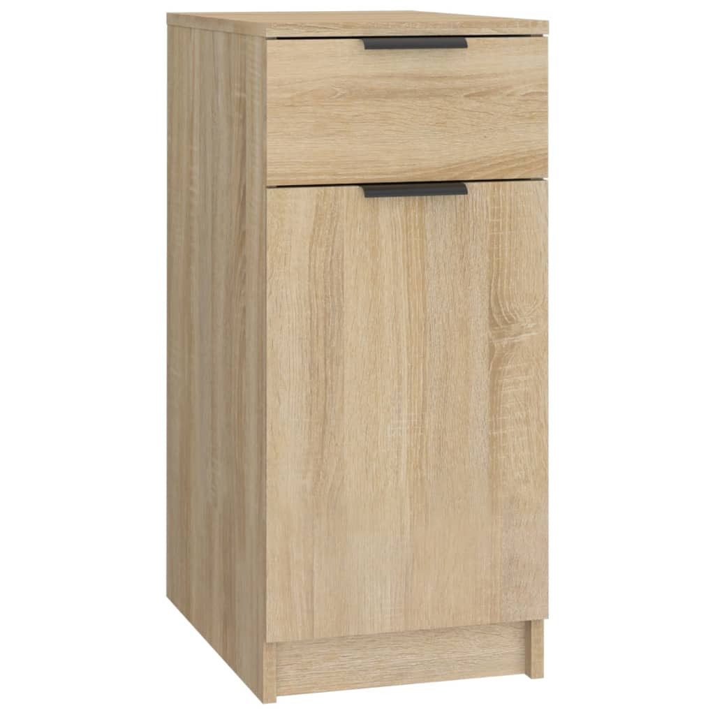 vidaXL Aktenschrank Schreibtischschrank Sonoma Eiche 33,5x50x75 cm Spanplatte