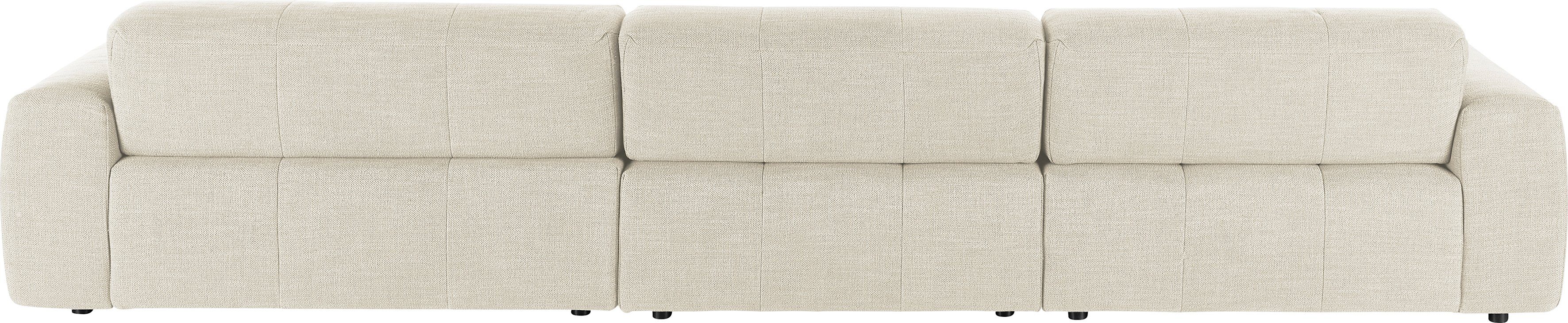 3C Candy Ecksofa Yoshy mit Komfortfunktionen, modern und bequem, L-Form, Zwei verschiedene Sitztiefen durch verstellbare Rückenlehne