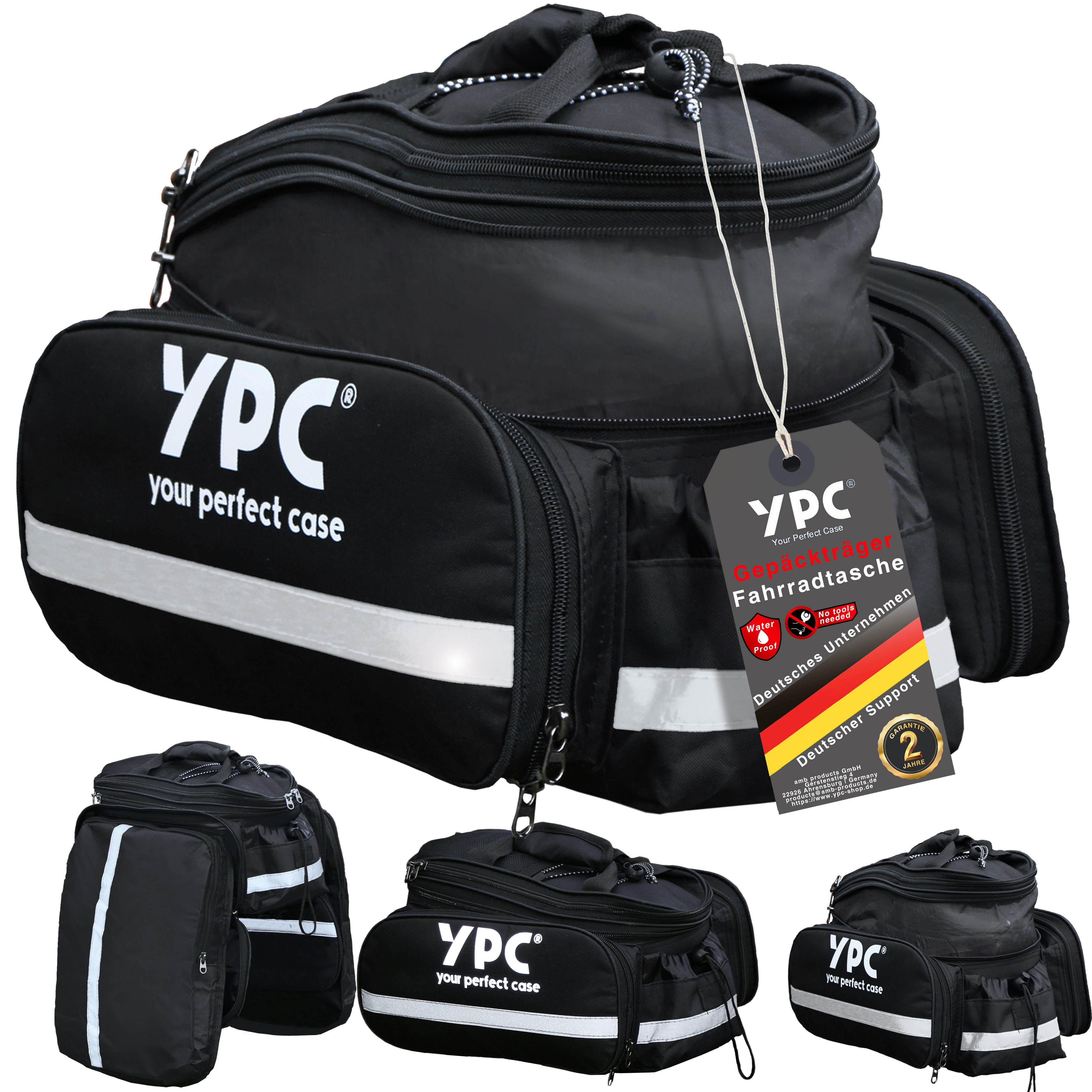 YPC Fahrradtasche Converter Fahrradtasche Gepäckträger L 18 Liter