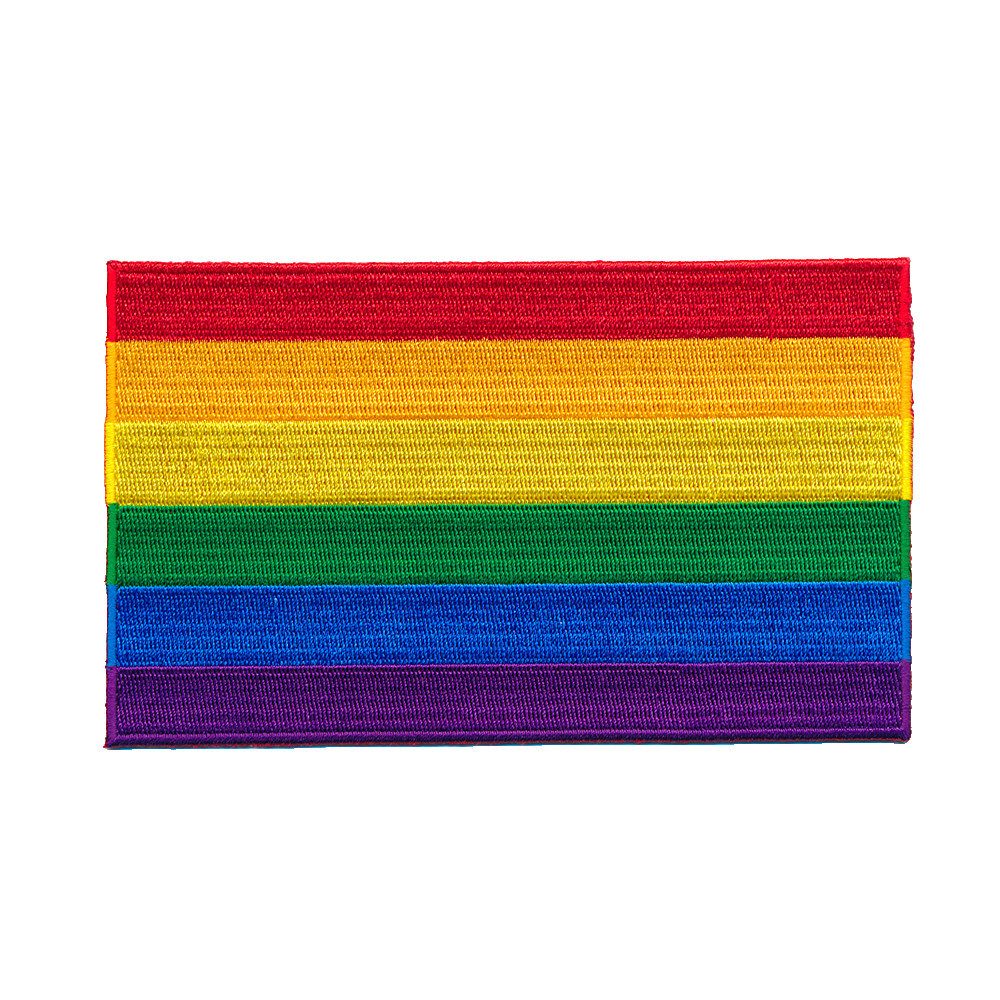 hegibaer Aufnäher 30 x 20 mm Regenbogen LGBT Pride Patch Aufnäher Aufbügler 1035 Mini, (1-tlg), Gute Qualität