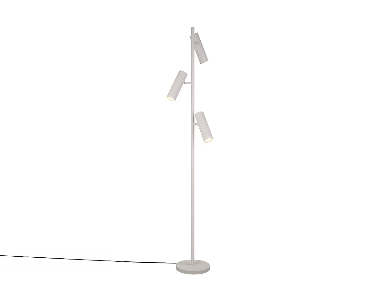 TRIO Leuchten LED Stehlampe, Dimmfunktion, LED wechselbar, Warmweiß, Steh Leselampe stehend für Lese-Ecke Stehleuchte aus Metall Höhe 150cm