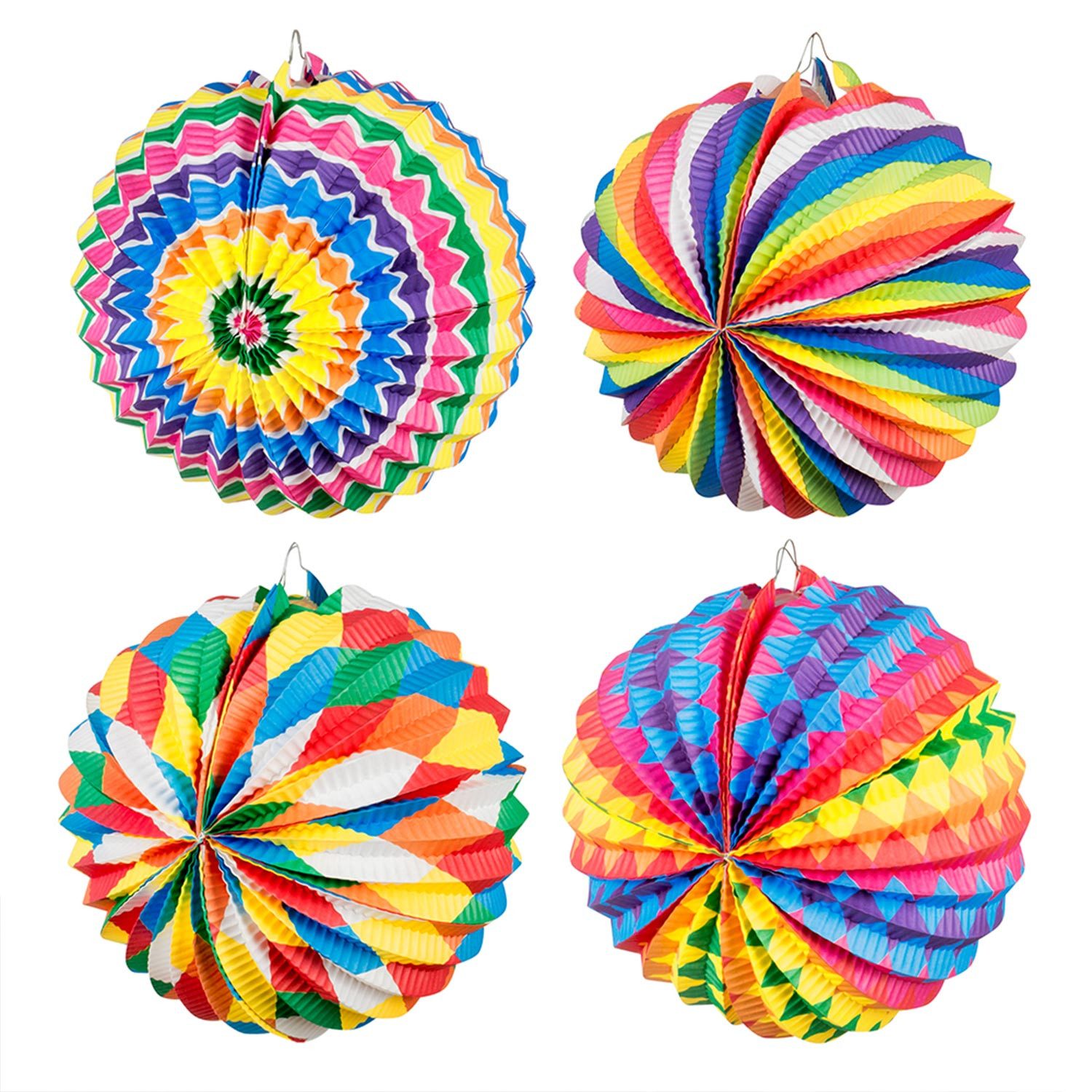 Boland Hängedekoration Deko Papierlaterne 'Karneval' Ø 22 cm, Mehrfarbig günstig online kaufen