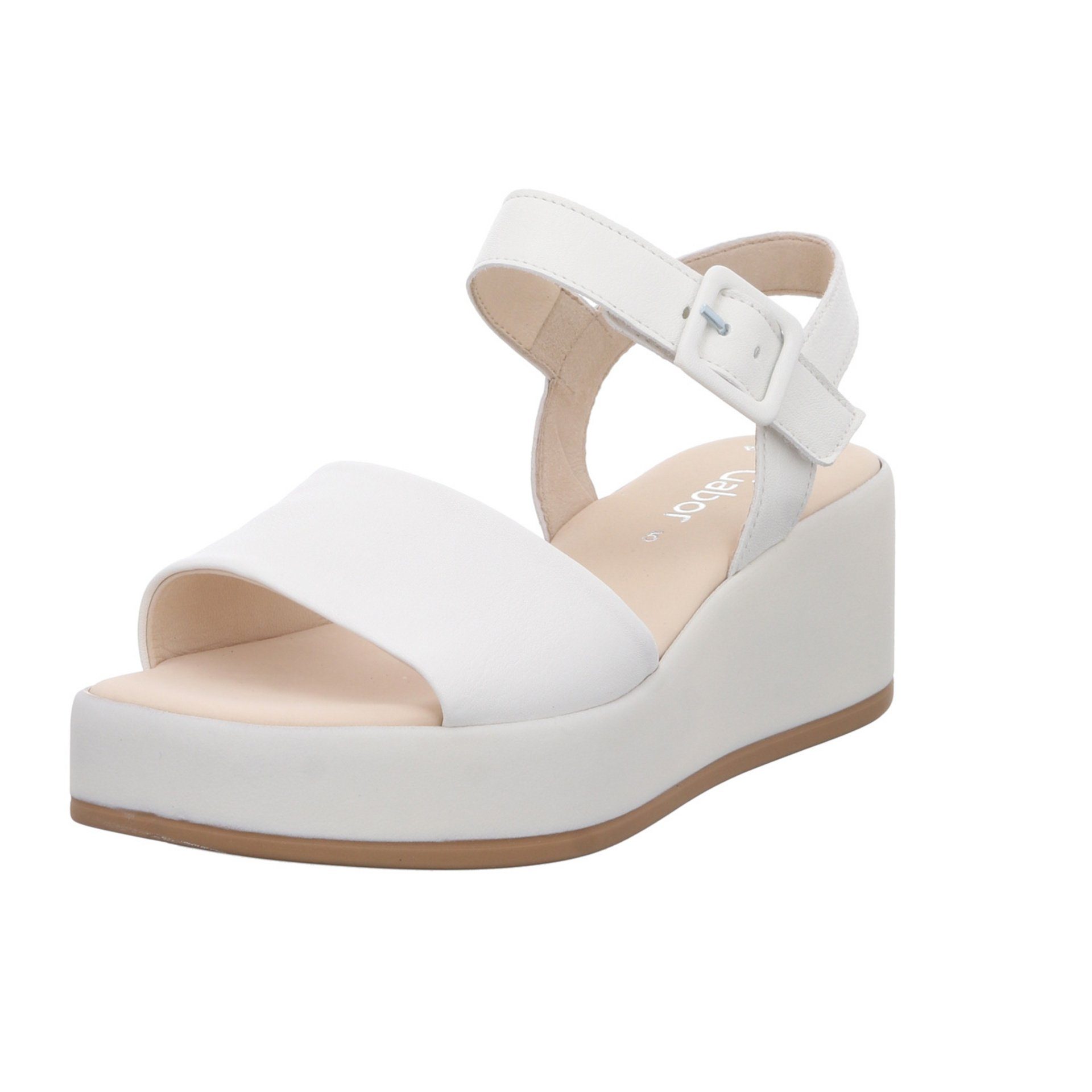 Freizeit Damen Gabor Keilsandalette Glattleder Bequem Sandalen Sandalette Fußbett