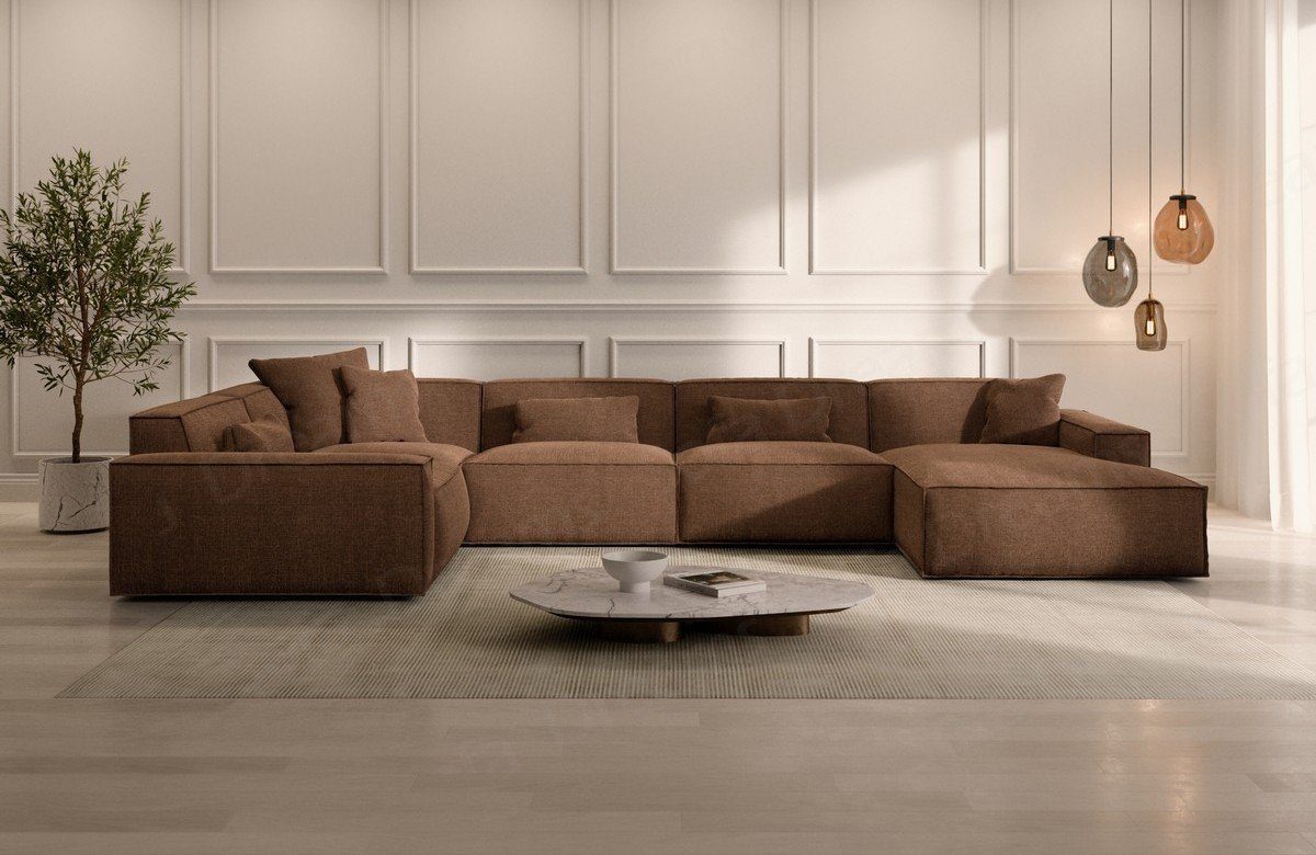 Sofa Dreams Wohnlandschaft Sofa Strukturstoff Polstersofa günstig online kaufen