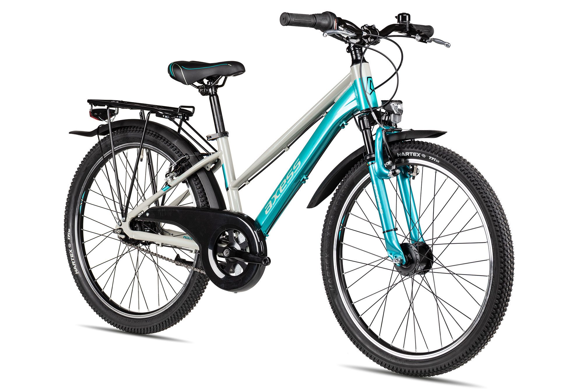Axess Kinderfahrrad Adventure 7 24 Trapez, 7 Gang Shimano Nexus 7 Rücktritt Schaltwerk, Nabenschaltung Rücktritt, Nebenschaltung Rücktritt blau