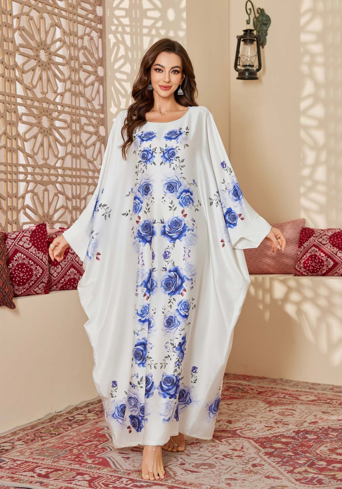 Vivi Idee Morgenmantel Kaftan Kimono Bademantel, günstig online kaufen