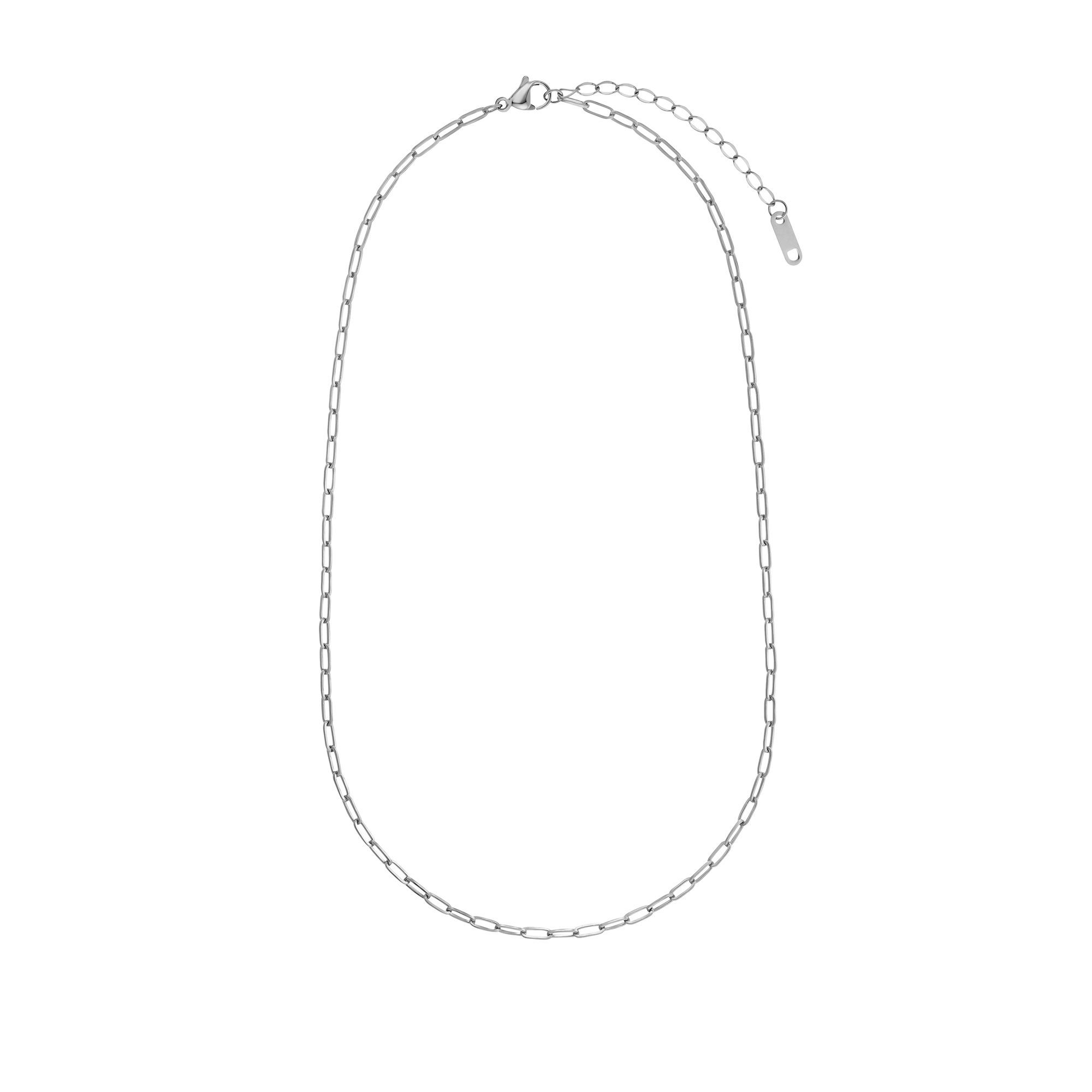 Heideman Collier Lana schwarz farben (inkl. Geschenkverpackung), Halskette für Frauen silberfarben poliert