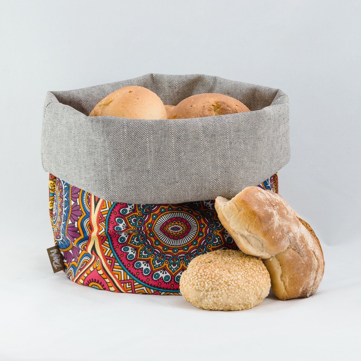 nachhaltige Mandala Einkaufen-Servieren-Aufbewahren Brotbeutel, Wir Bunbag, der sind multifunktional, Brotkorb, DeiN Brötchentasche, Brotkorb