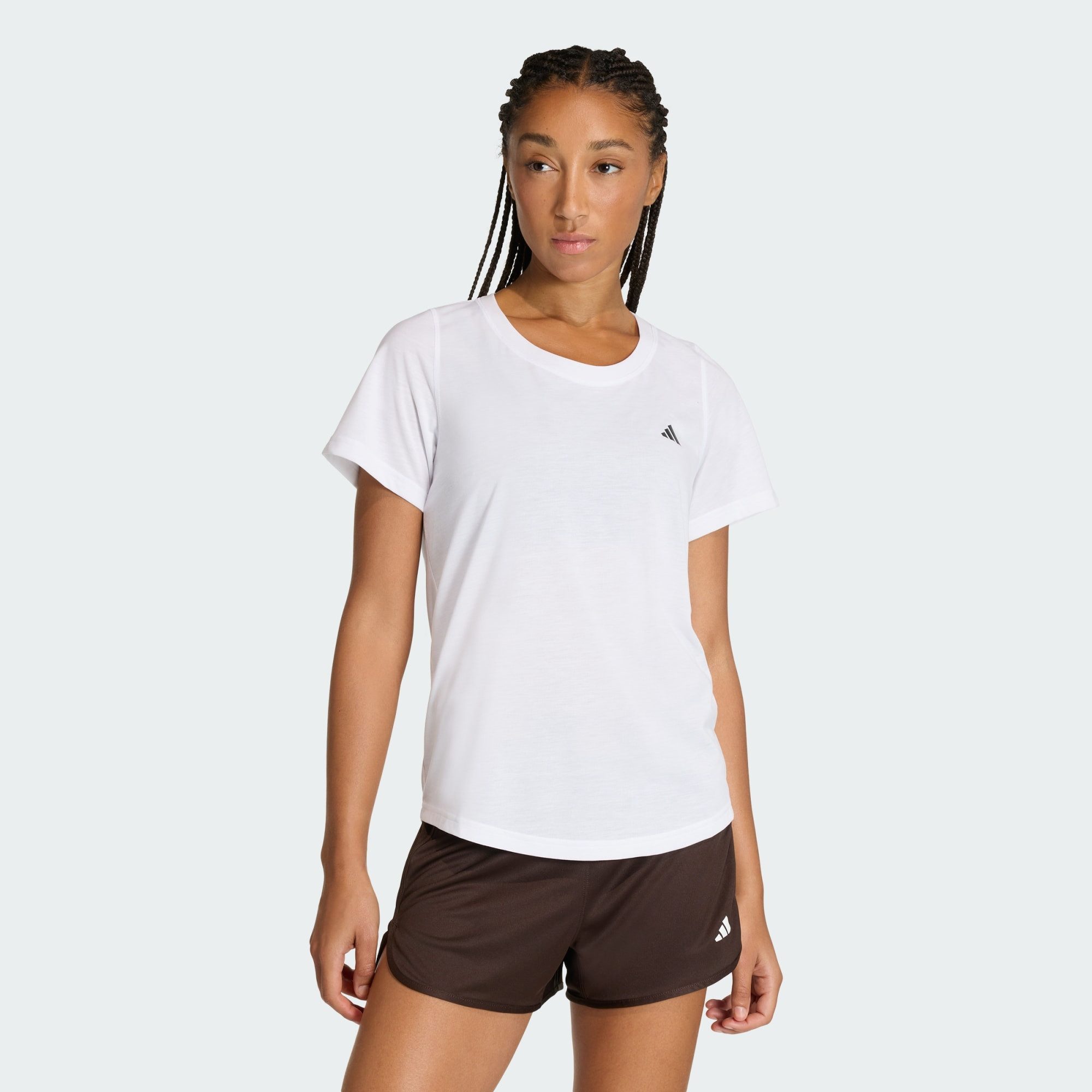 adidas Performance Trainingsshirt WORKOUT ESSENTIALS T-SHIRT MIT TIEFEM AUS günstig online kaufen