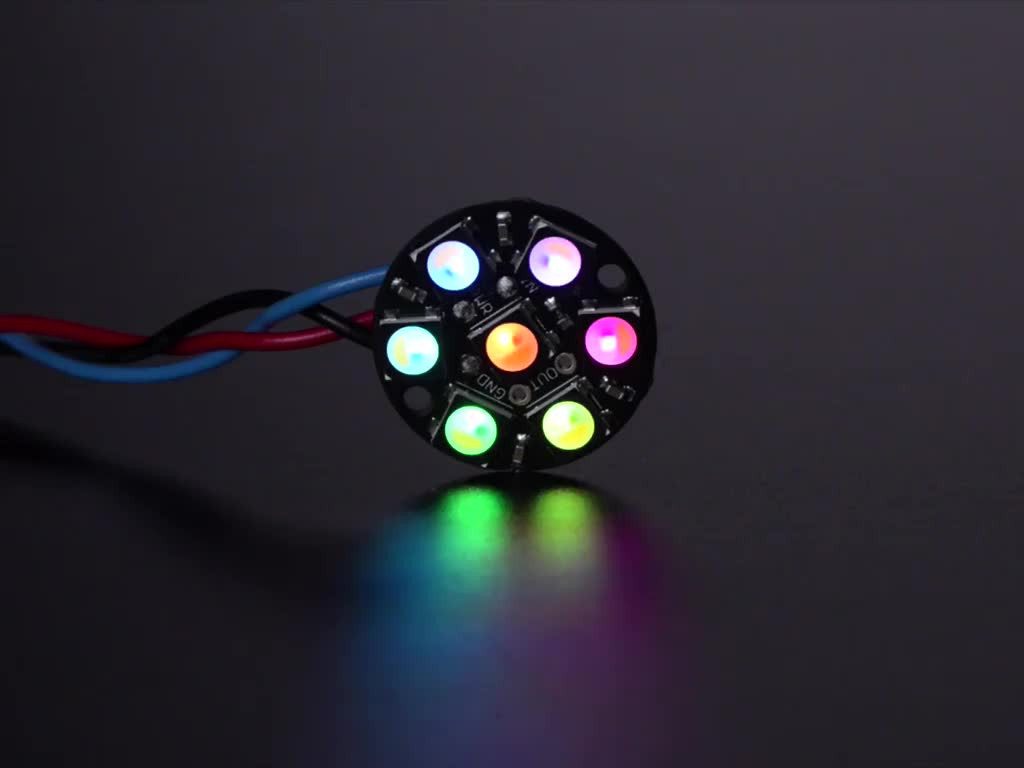 LED-Streifen Adafruit NeoPixel Jewel - 7 x 5050 RGBW LED mit integrierten Treibern