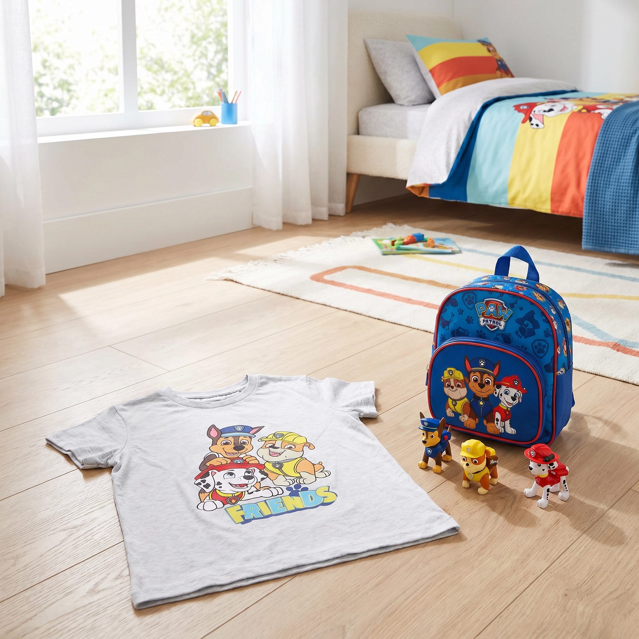 PAW PATROL Kurzarmshirt Paw Patrol Friends Kinder Jungen kurzarm T-Shirt Gr. 92 bis 122, Motivwahl