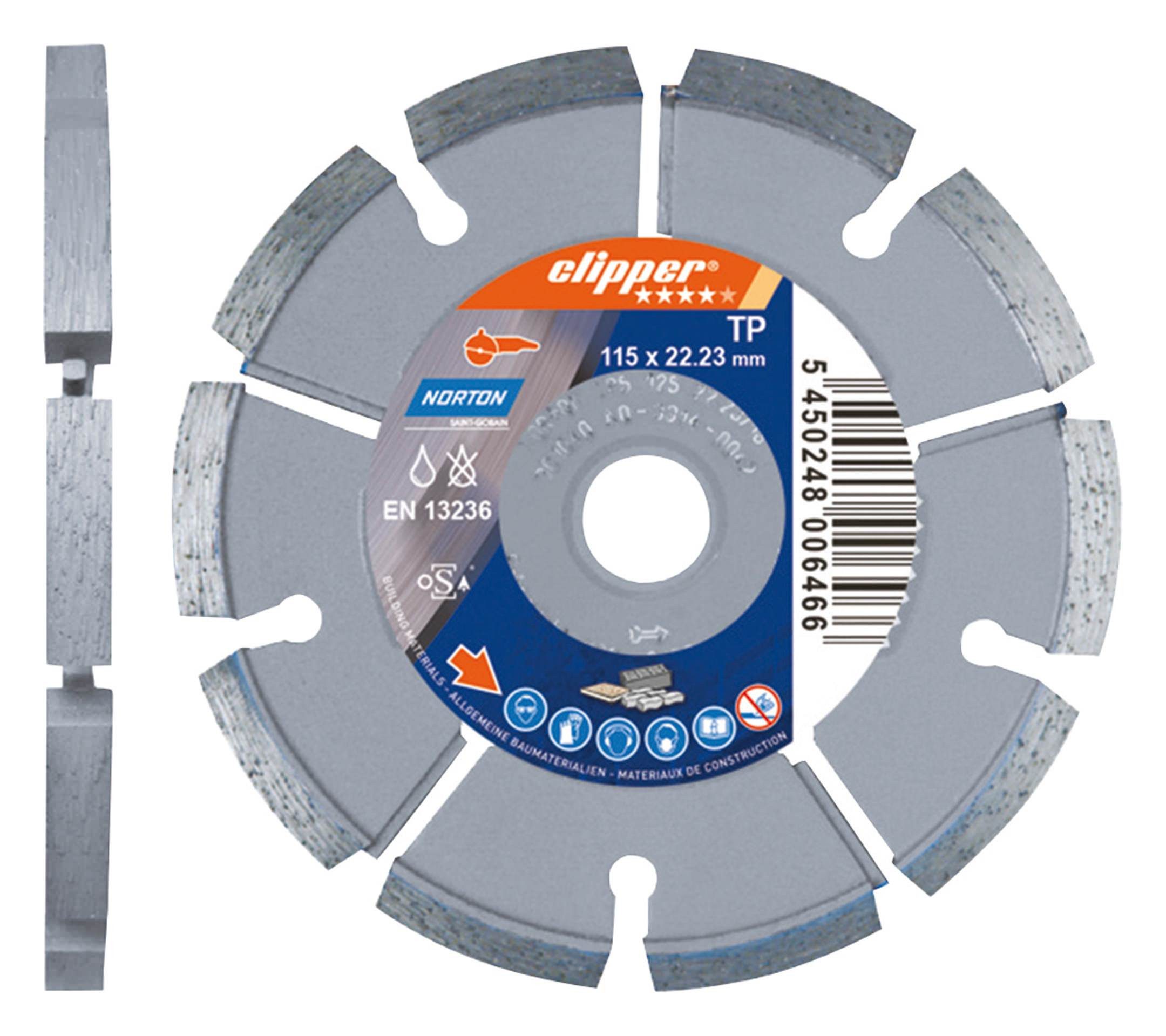 NORTON CLIPPER Trennscheibe, Ø 125 mm, Mörtelräumer TP 125 x 6,5 mm