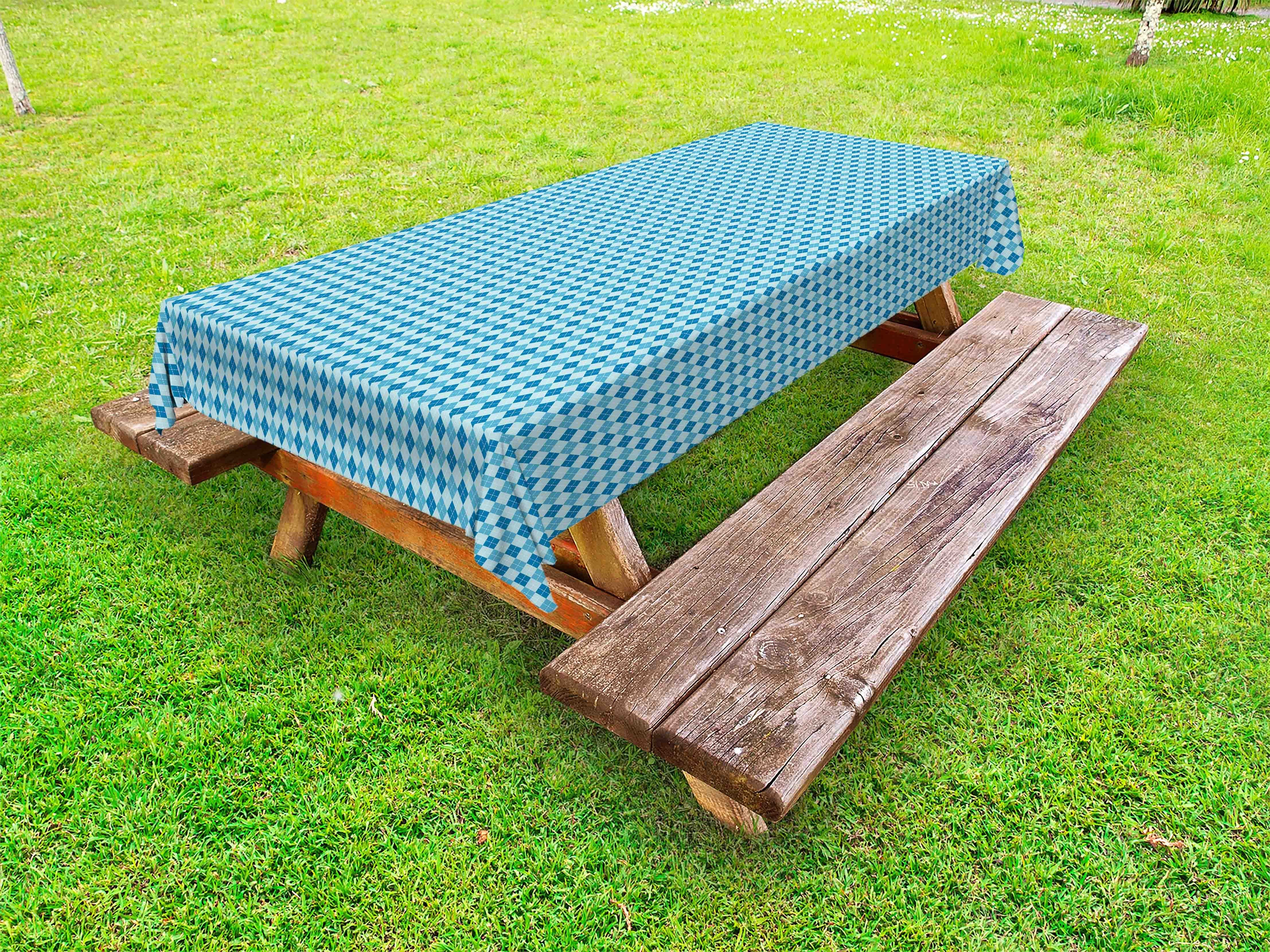 Design Kariert Picknick-Tischdecke, Abakuhaus Tischdecke inspiriertes waschbare dekorative Abstrakt