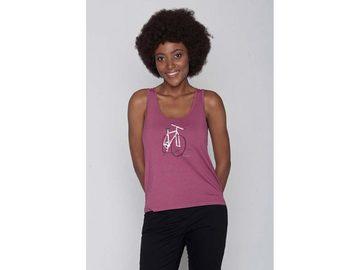 GreenBomb Tanktop GREENBOMB Bio-Damen-Tanktop 'Bike Brush' mit Rundh