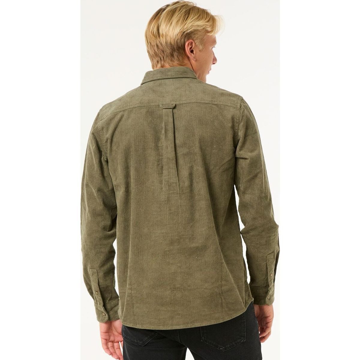 Rip Curl Funktionsshirt Classic Surf Cord Long Sleeve Shirt Zeitloser Surfer-Style mit Lederabzeichen und Brusttasche für Komfort