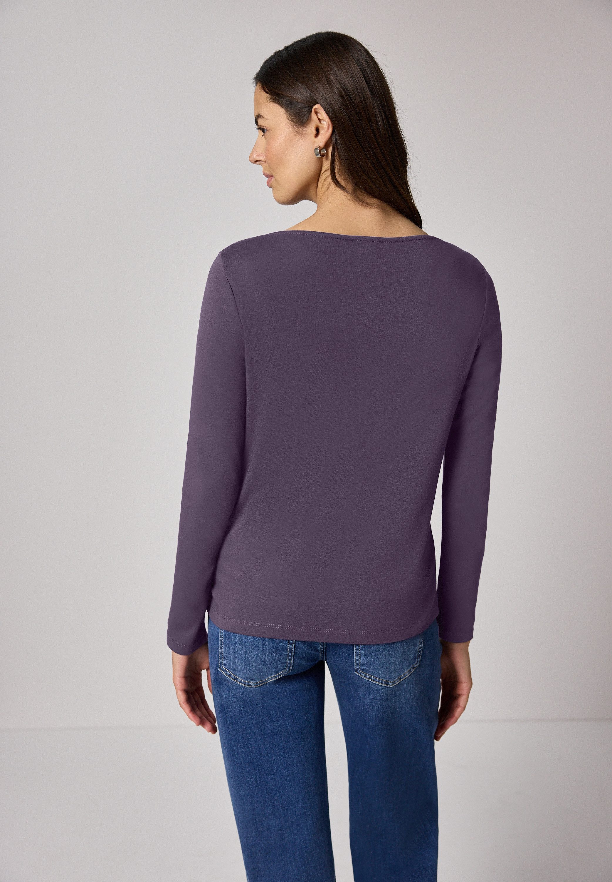 STREET ONE Langarmshirt mit U-Boot-Ausschnitt günstig online kaufen