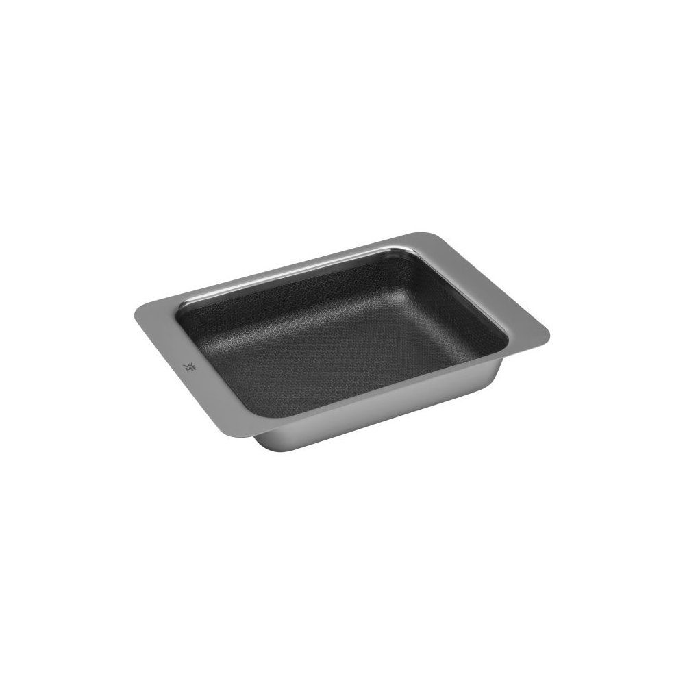 WMF Auflaufform, 3-Schicht-Material: Innenseite Cromargan® Edelstahl rostfrei 18/10, im Kern Aluminium, Außenseite Chromstahl, Ofenform beschichtet, Mehrschichtmaterial beschichtet, Wabenstruktur