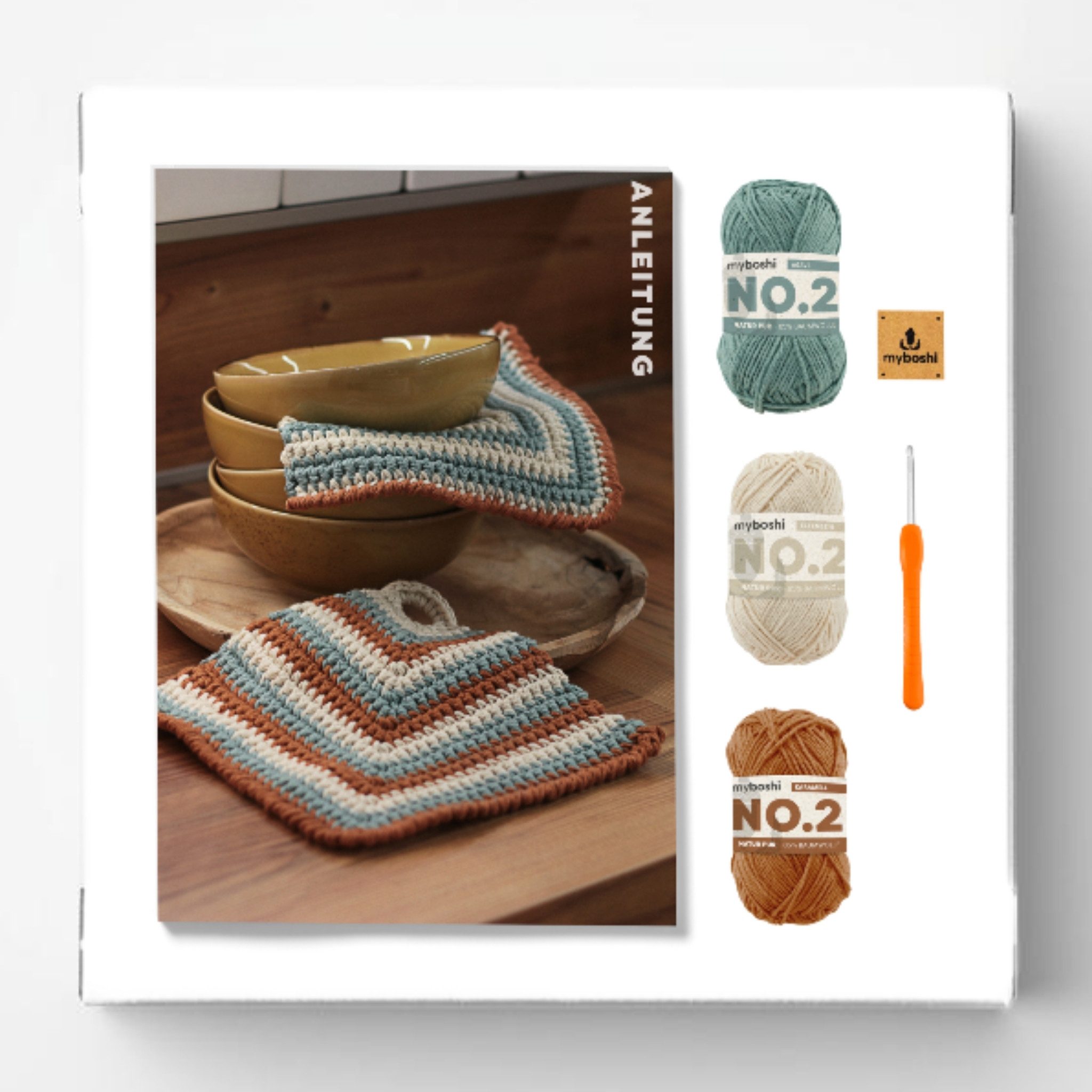 myboshi Kreativset Häkelset Topflappen Tonami No.2 Wolle Nadel, (1-tlg) günstig online kaufen