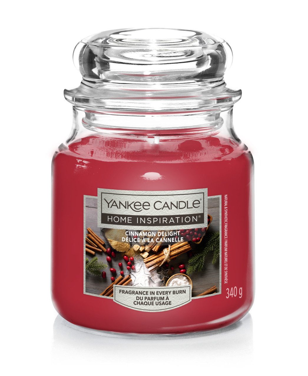 Yankee Candle Duftkerze Yankee Candle Duftkerze Mittleres Glas Cinnamon günstig online kaufen